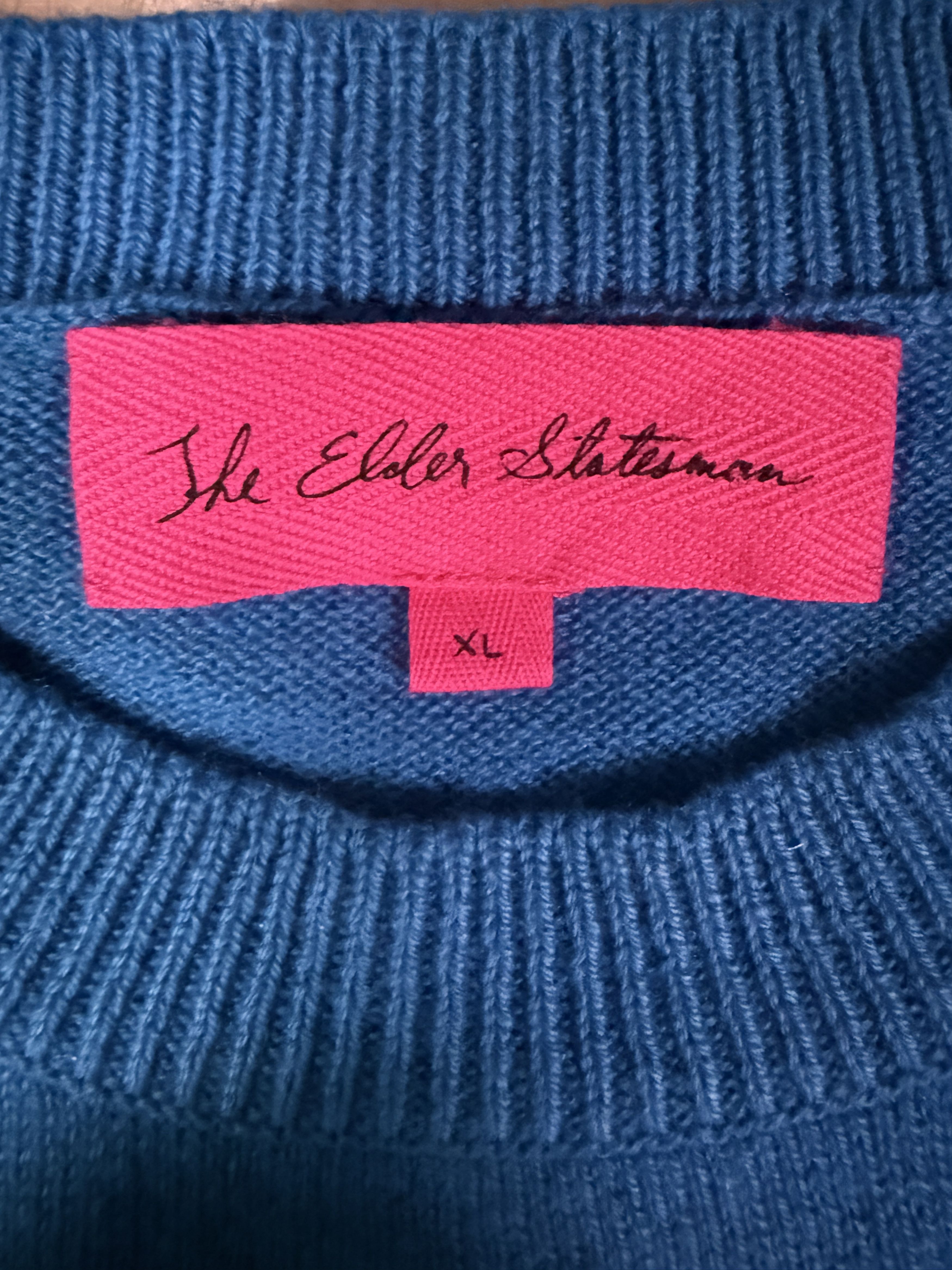 The Elder Statesman $1015 The Elder Statesman Tranquility Crew Cashmere Sweater Size US XL / EU 56 / 4 - 8 Thumbnail