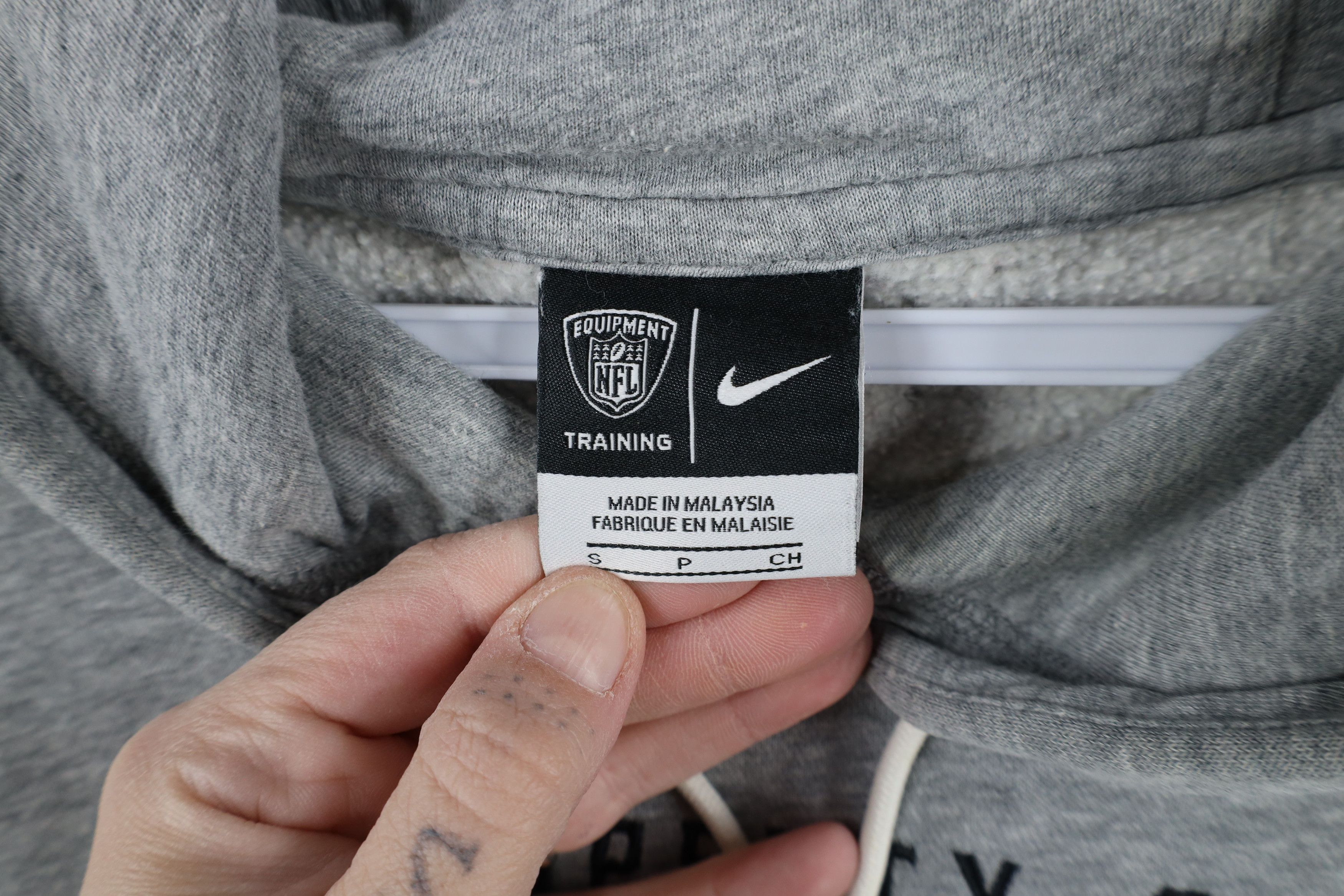 Nike × Vintage Nike NFL Training Pittsburgh Steelers Football Hoodie Gray Size US S / EU 44-46 / 1 - 10 Thumbnail