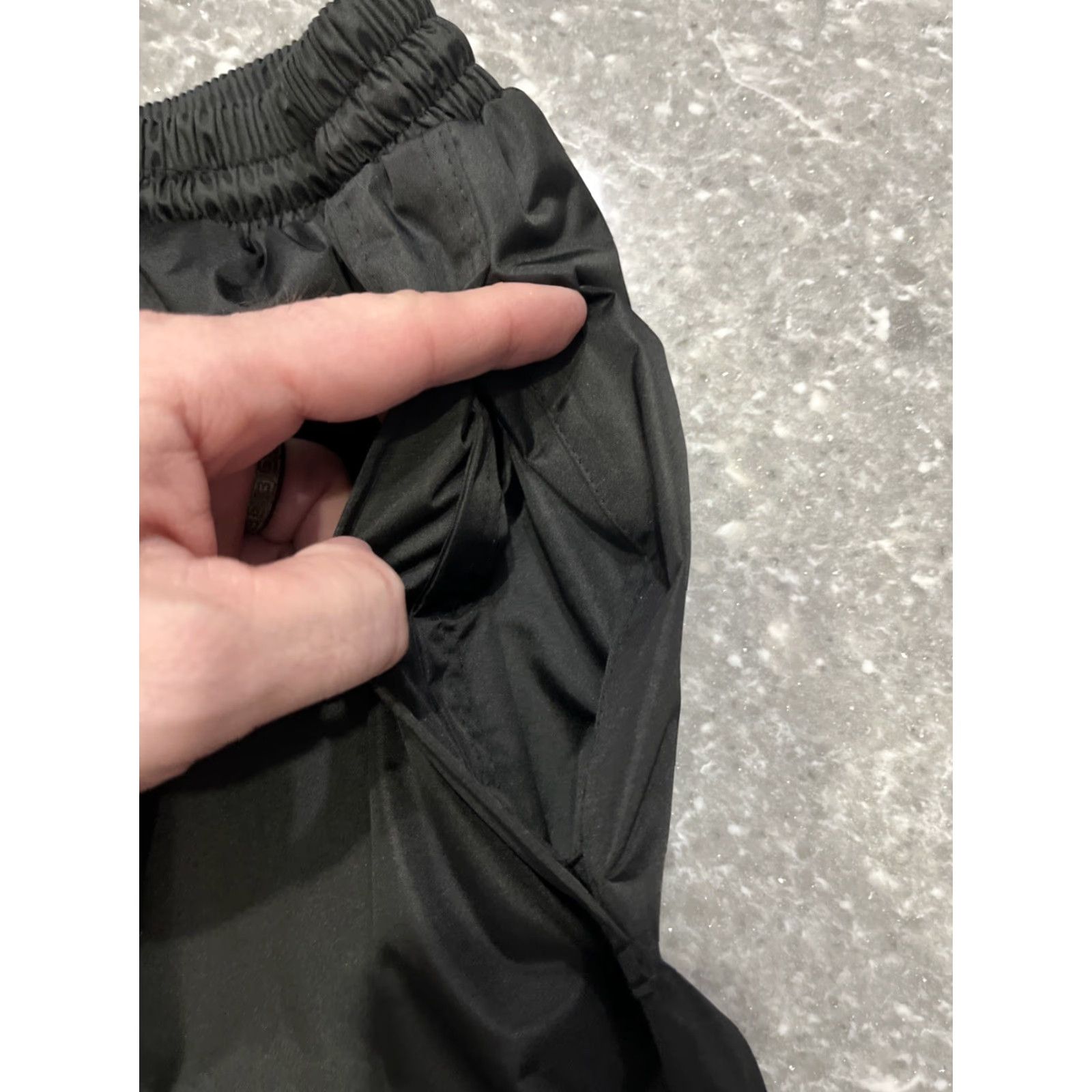 Vintage Saphirose Rain Pants Mens XL Black High Visibility Reflective Work Lightweight Pants Size US 36 / EU 52 - 4 Thumbnail