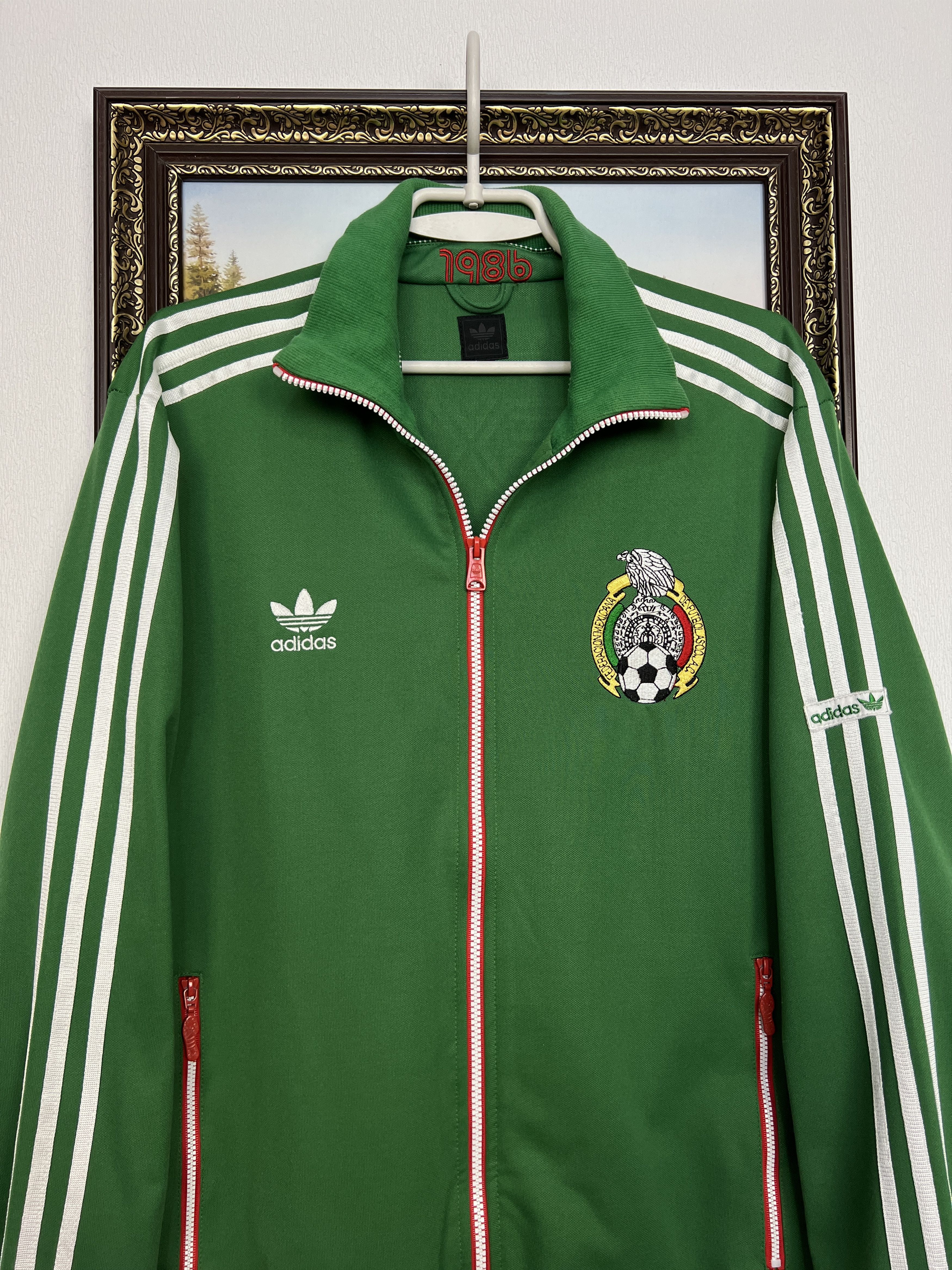 Adidas Originals Mexico World Cup Football Jacket Soccer Track Top Size US XL / EU 56 / 4 - 2 Thumbnail