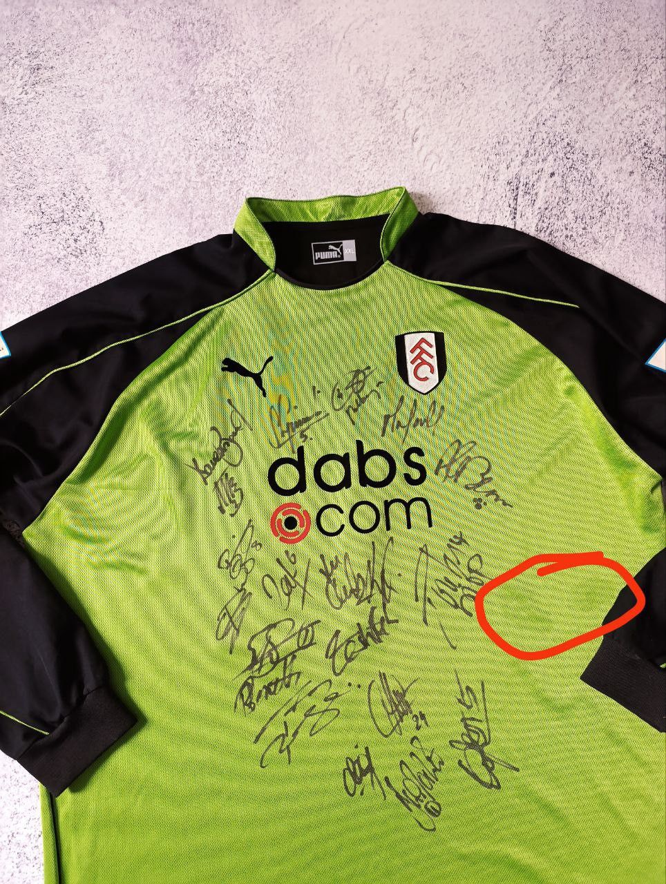 Puma Puma Edwin Van Der Sar Game Fulham Goalkeepers 2004-05 Size US XXL / EU 58 / 5 - 10 Thumbnail