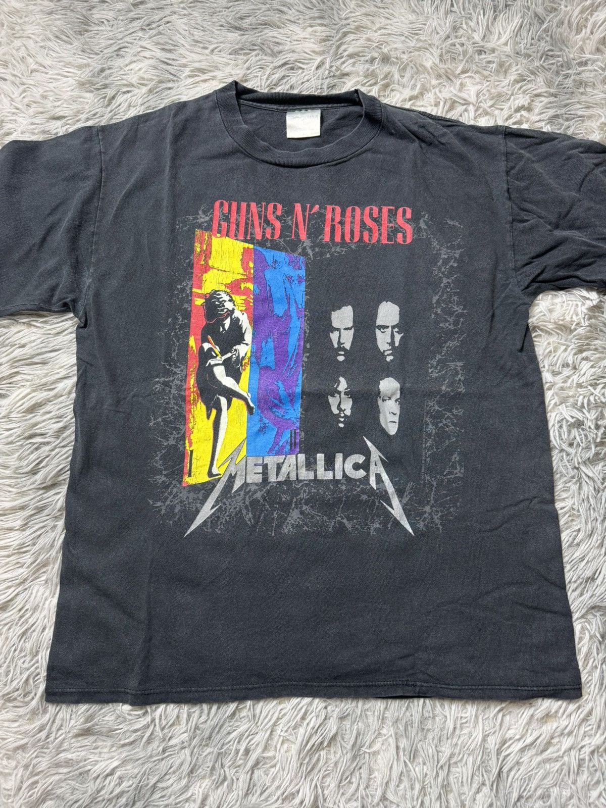 Vintage Vintage Gun n Roses & Metallica 1992 Size US L / EU 52-54 / 3 - 1 Thumbnail