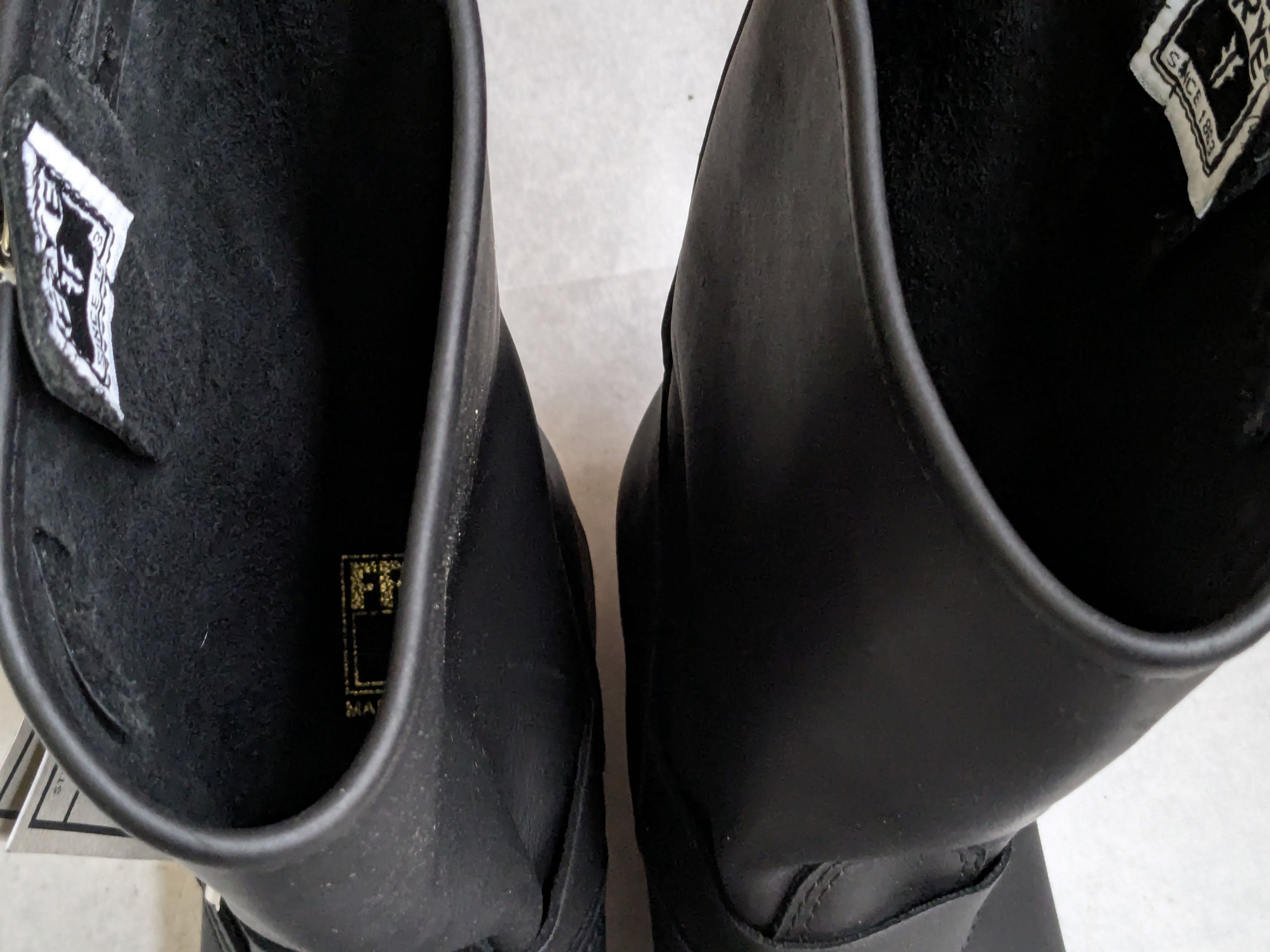 Frye Frye Engineer Boots Black Leather 10 M Leather Buckle Size US 10 / EU 43 - 4 Thumbnail