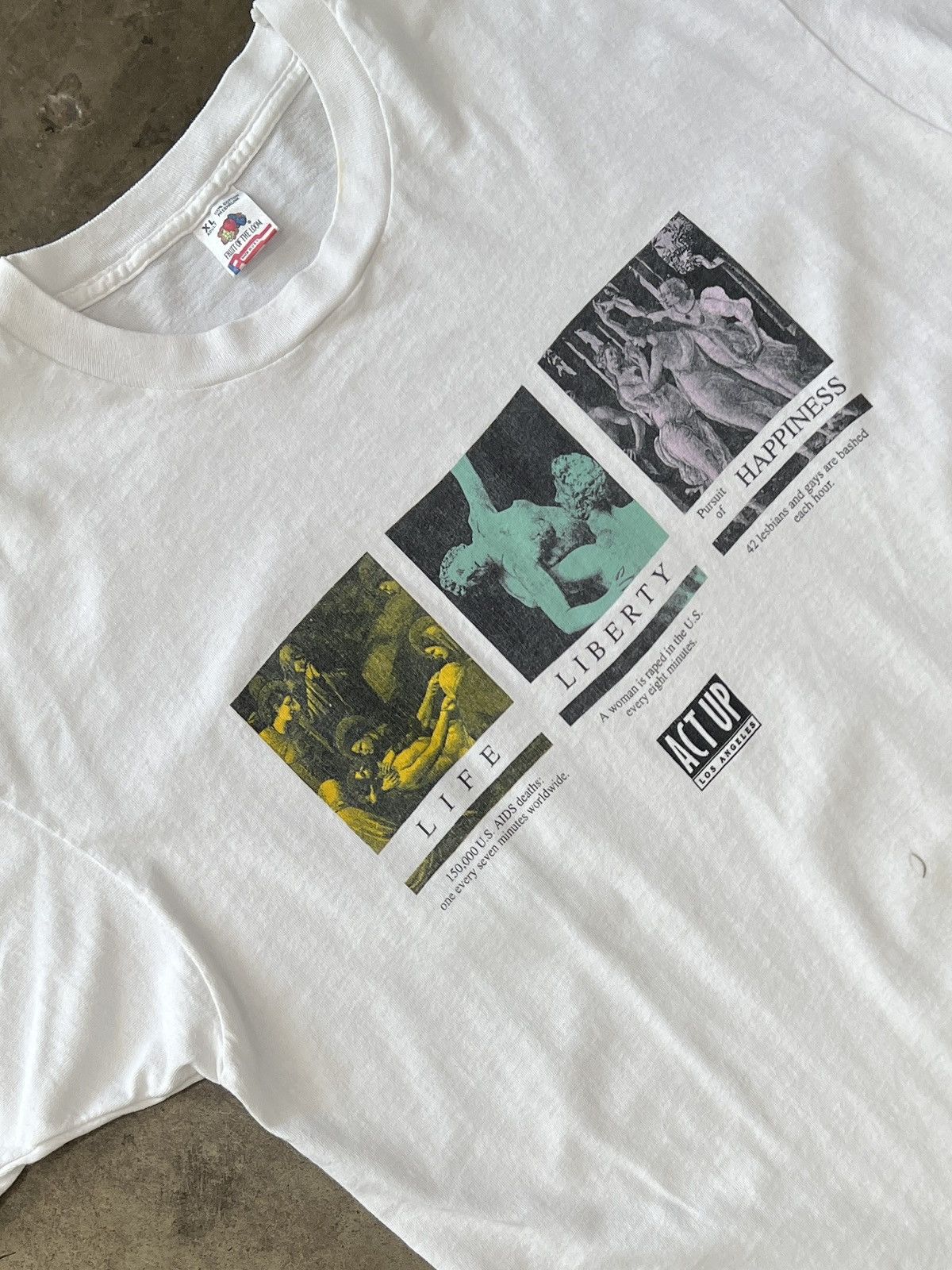 Vintage Vintage Life Liberty and Pursuit of Hapiness Social Tee XL Size US XL / EU 56 / 4 - 1 Thumbnail