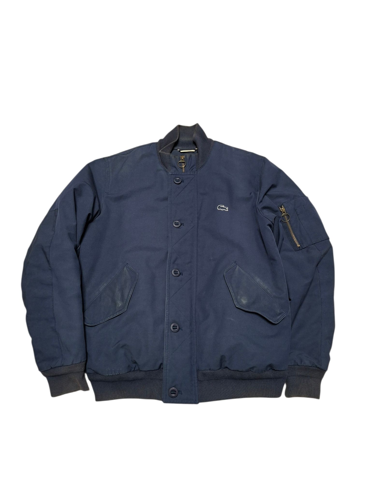 Lacoste LACOSTE VINTAGE LUXURY FADED MA-1 BOMBER JACKET Size US M / EU 48-50 / 2 - 1 Thumbnail