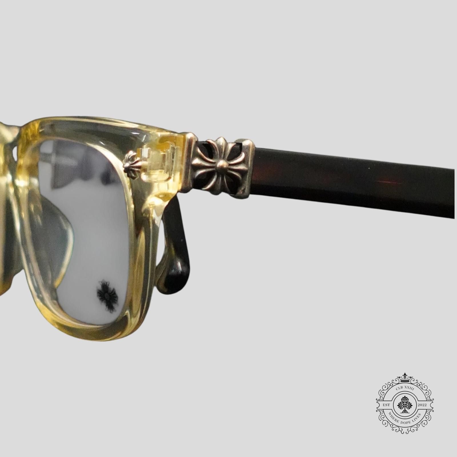 Chrome Hearts Chrome Hearts Vagilante Glasses in Tortoise Shell/Silver Size ONE SIZE - 3 Thumbnail