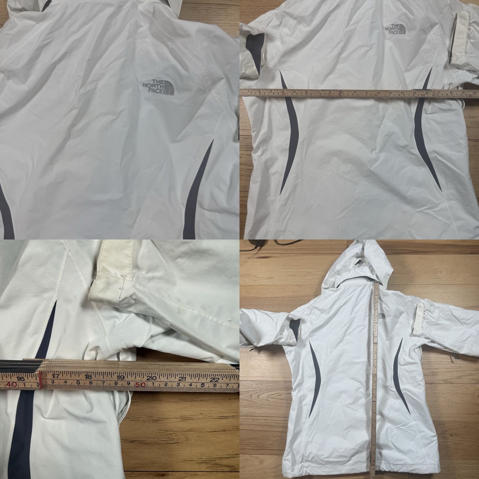 The North Face VINTAGE North Face Hooded Jacket Windbreaker Triclimate White Womens Medium Size M / US 6-8 / IT 42-44 - 8 Thumbnail