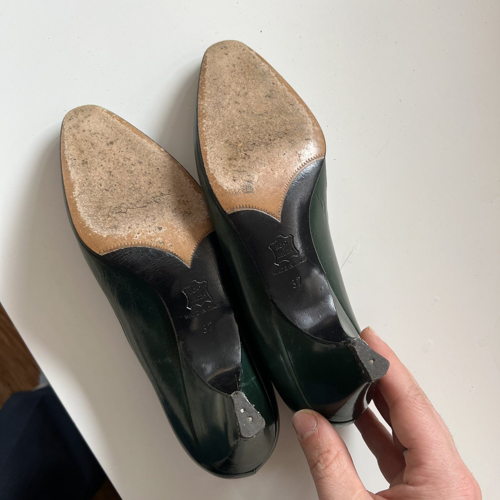 Yves Saint Laurent Vintage YSL Yves Saint Laurent Green Heels EUR 37 Size US 7 / IT 37 - 4 Thumbnail