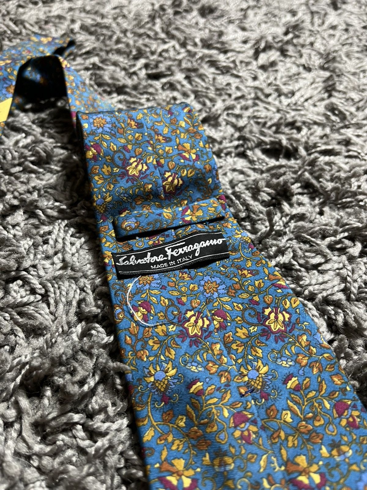 Salvatore Ferragamo SALVATORE FERRAGAMO VINTAGE 100% SILK TIE Size ONE SIZE - 3 Thumbnail