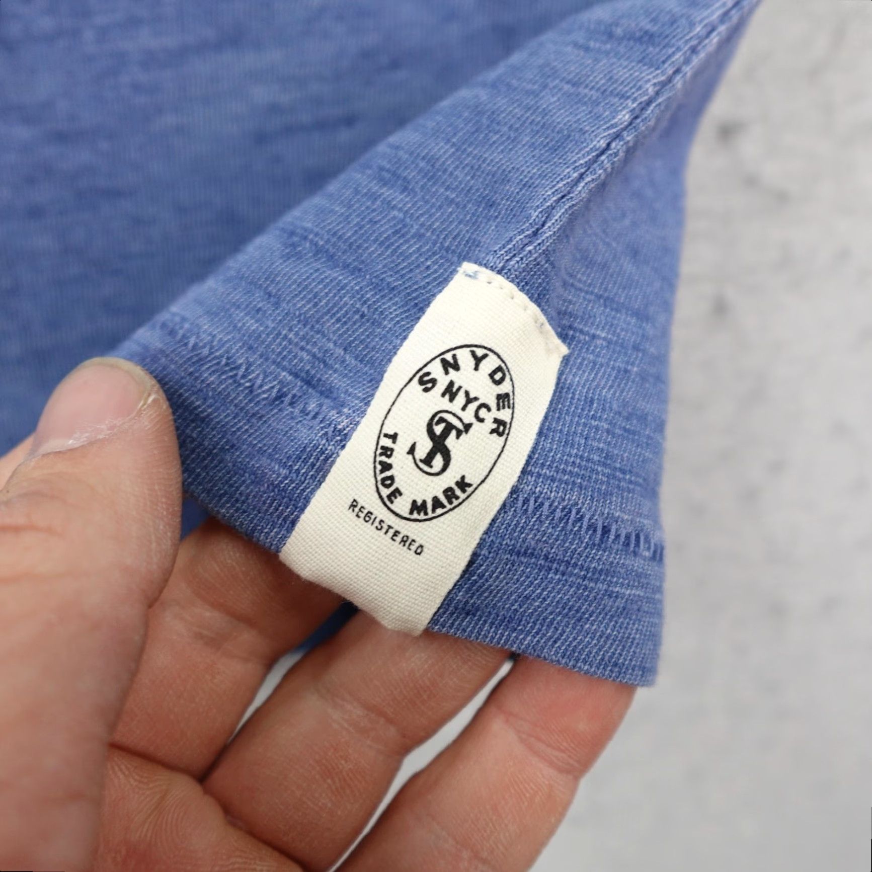 Todd Snyder VINTAGE Todd Snyder Shirt Womens Medium Blue Pocket Short Sleeve Top Crewneck Tee Size M / US 6-8 / IT 42-44 - 6 Thumbnail