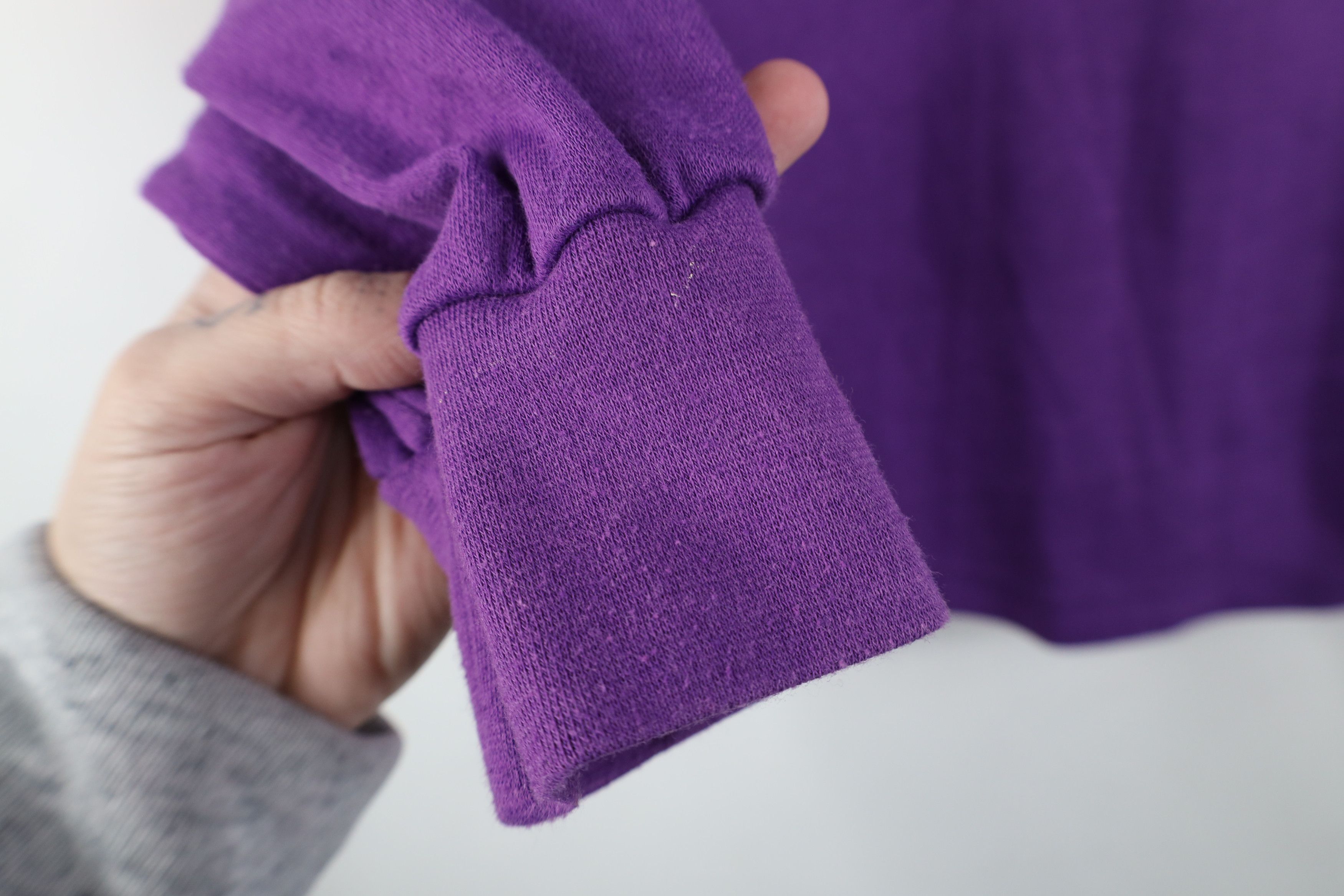 Vintage Vintage 90s Streetwear Long Sleeve Turtleneck T-Shirt Purple Size XL / US 12-14 / IT 48-50 - 5 Thumbnail