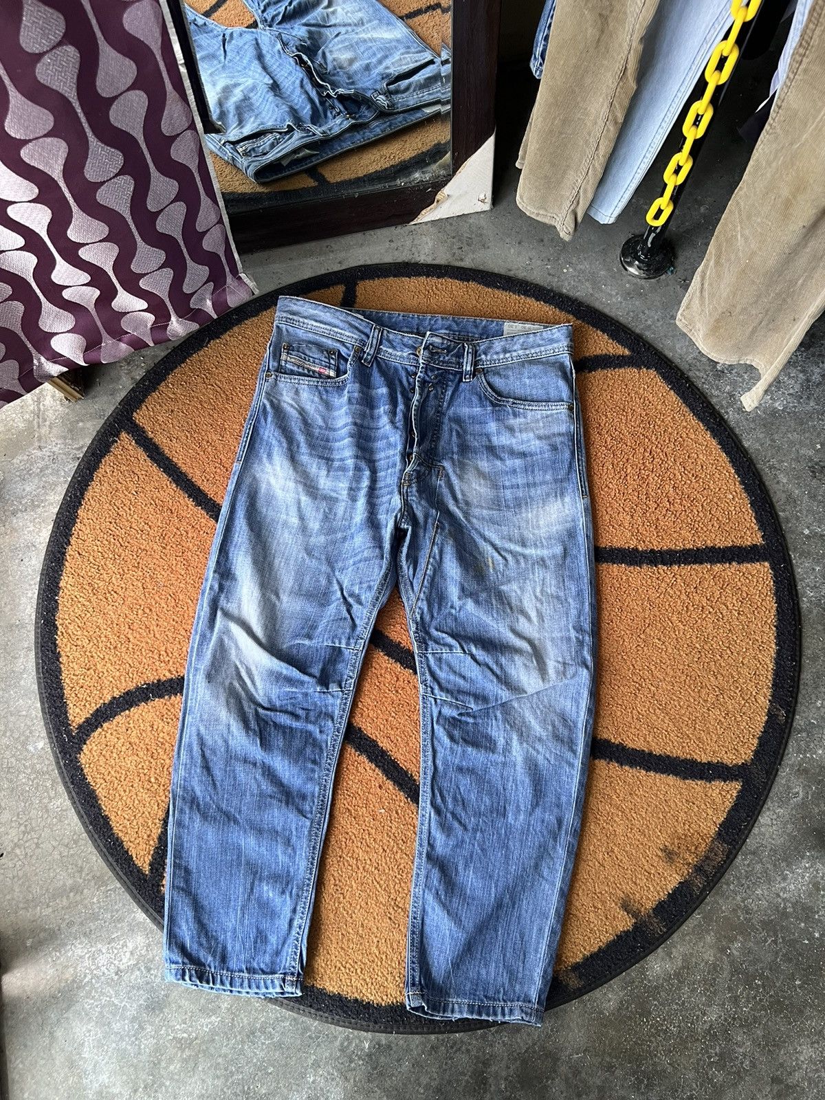🔥Vintage Diesel Industry Cropped Distressed Denim