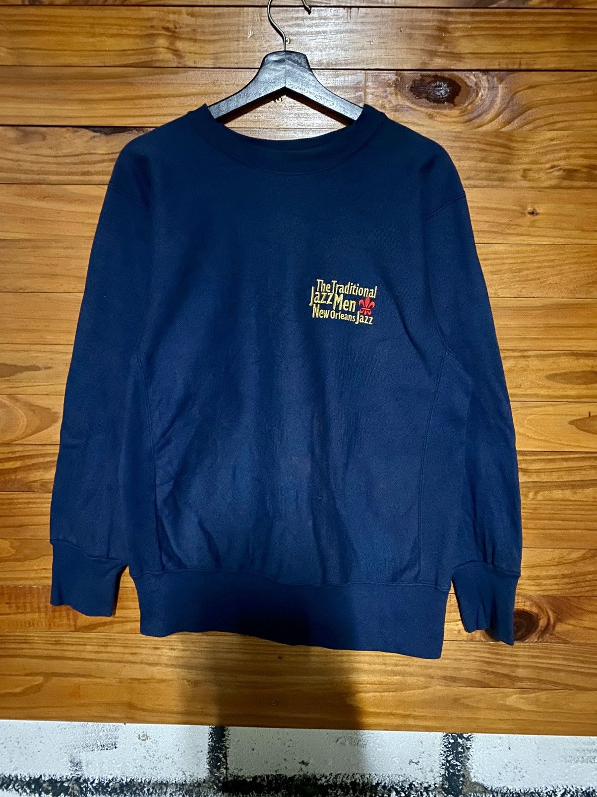 Vintage Vintage 90s The Traditional Jazz Men New Orleans Sweatshirt Size US M / EU 48-50 / 2 - 11 Thumbnail