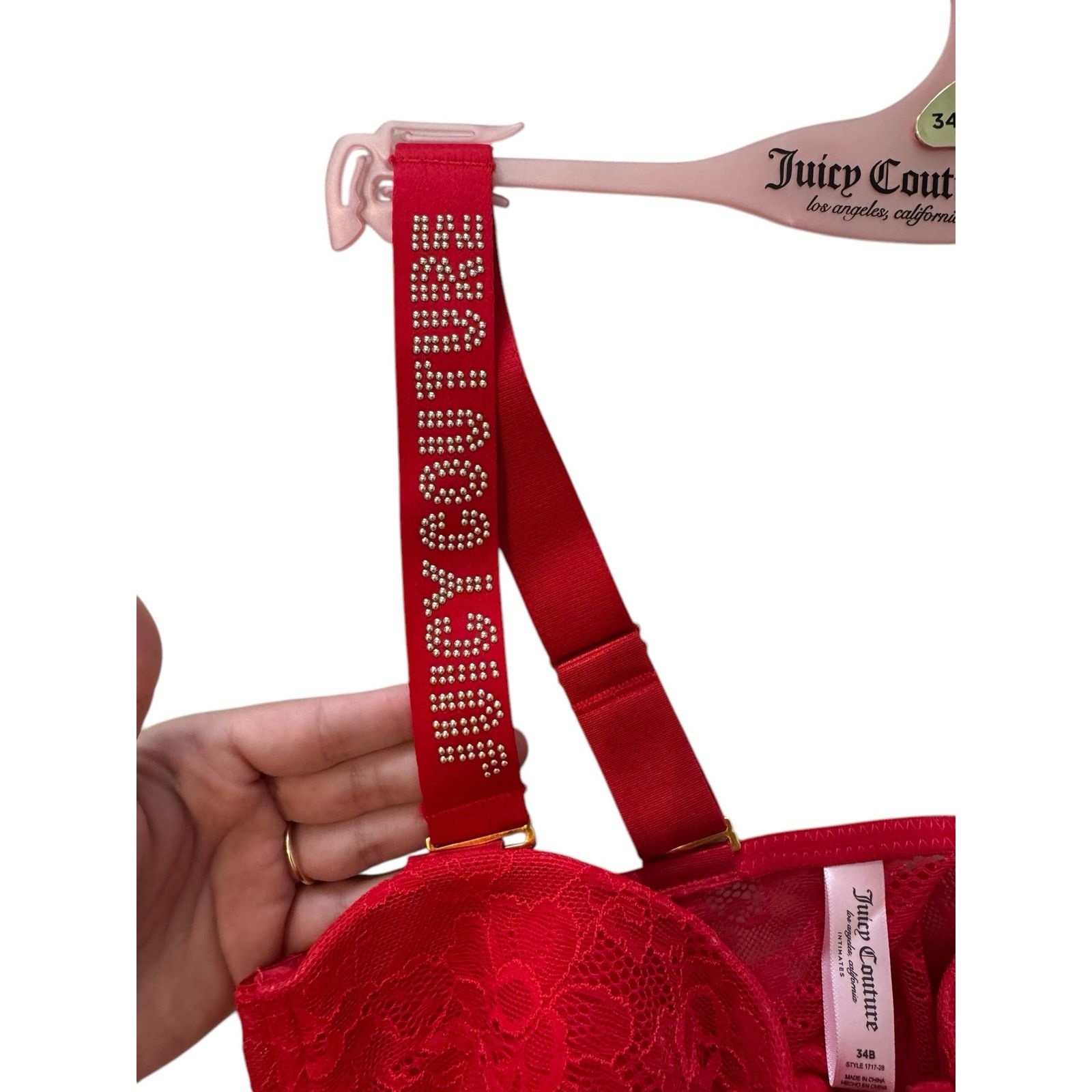 Juicy Couture NEW Juicy Couture Y2K Women’s 34B Red Corset Lingerie Top Size ONE SIZE - 4 Thumbnail