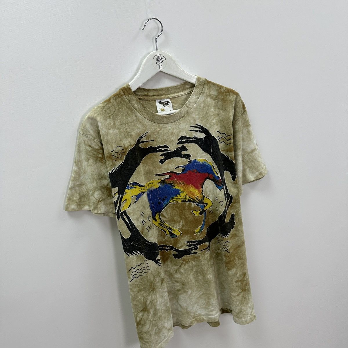 The Mountain Vintage 90s The Mountain Gray 96 Horses art tee tie dye y2k Size US M / EU 48-50 / 2 - 3 Thumbnail