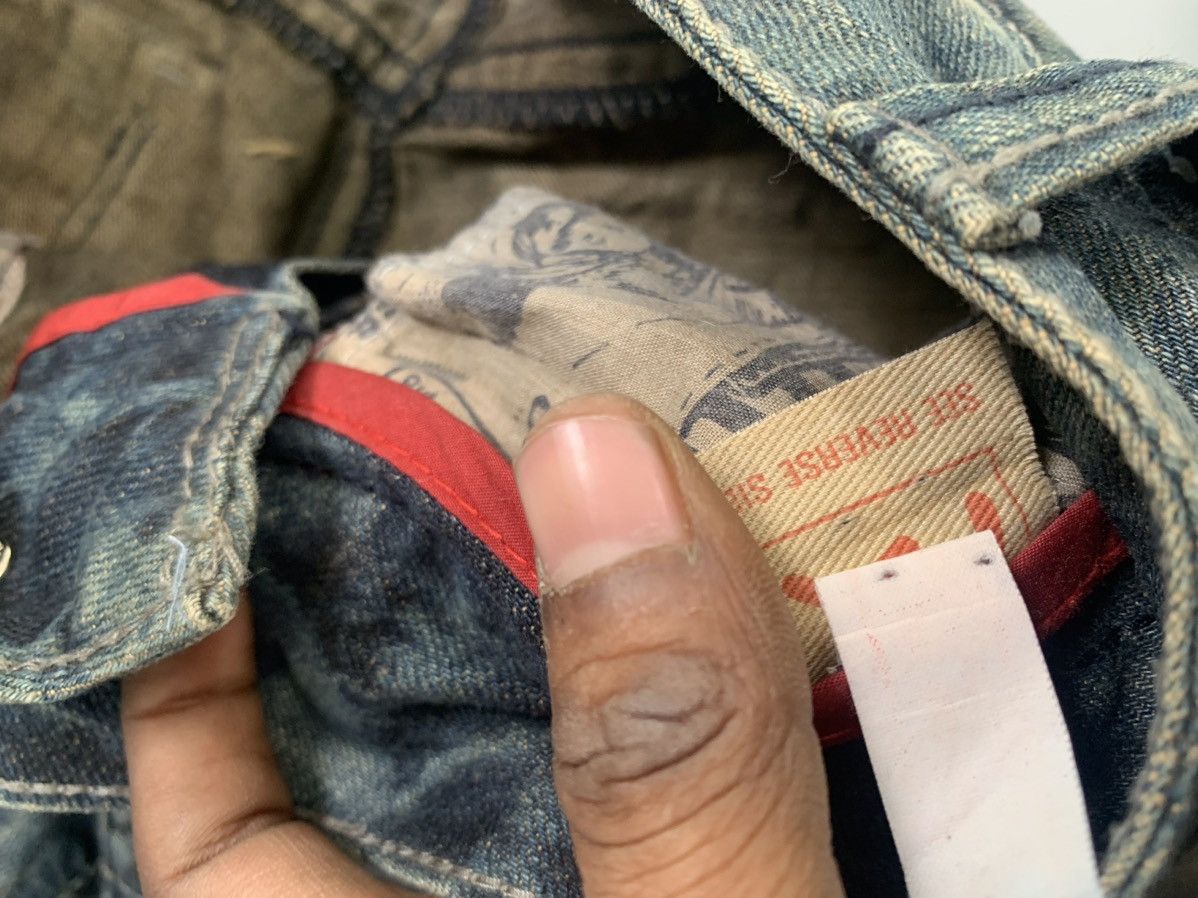 Japanese Brand Vintage Evisu inspired seagull denim Size US 30 / EU 46 - 8 Thumbnail