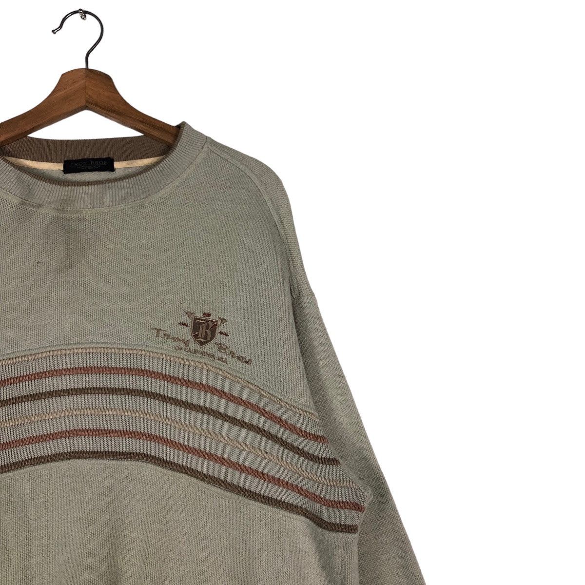 Japanese Brand 🔥Vintage Sweatshirt Troy Bros Japan Issey Miyake Big Logo Size US M / EU 48-50 / 2 - 6 Thumbnail