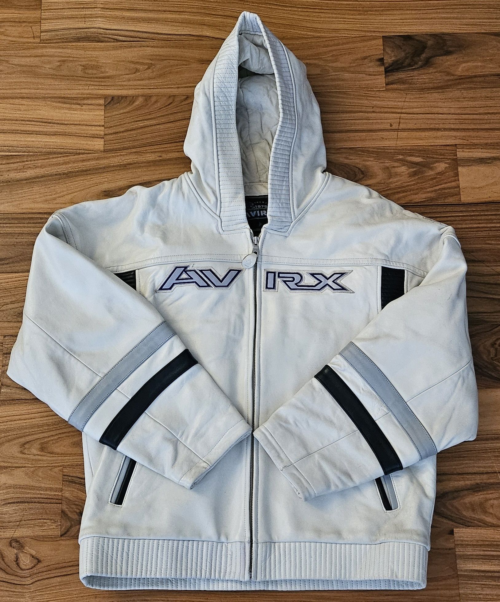 Avirex Limited Edition Authentic Hooded Leather Avirex Jacket Size US XL / EU 56 / 4 - 1 Thumbnail