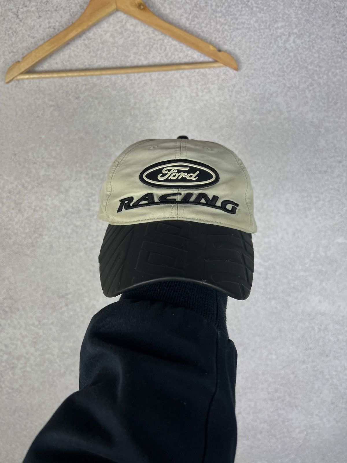 Vintage Rare! Vintage Ford Racing Tire Tread Visor Cap Hat Y2K Size ONE SIZE - 3 Thumbnail