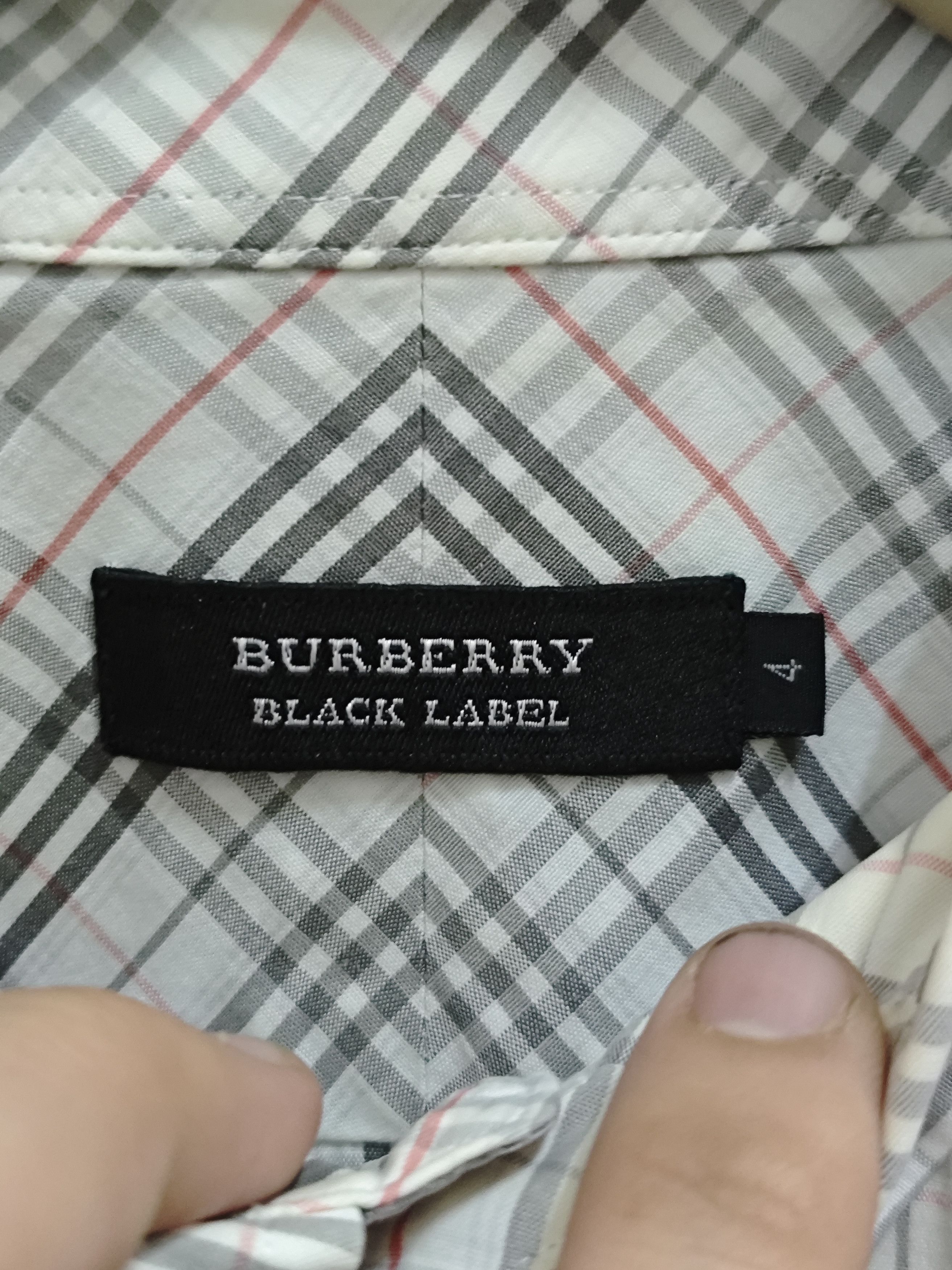Burberry Burberry Black Label Check 3/4 Long sleeve shirt Size US XL / EU 56 / 4 - 4 Thumbnail
