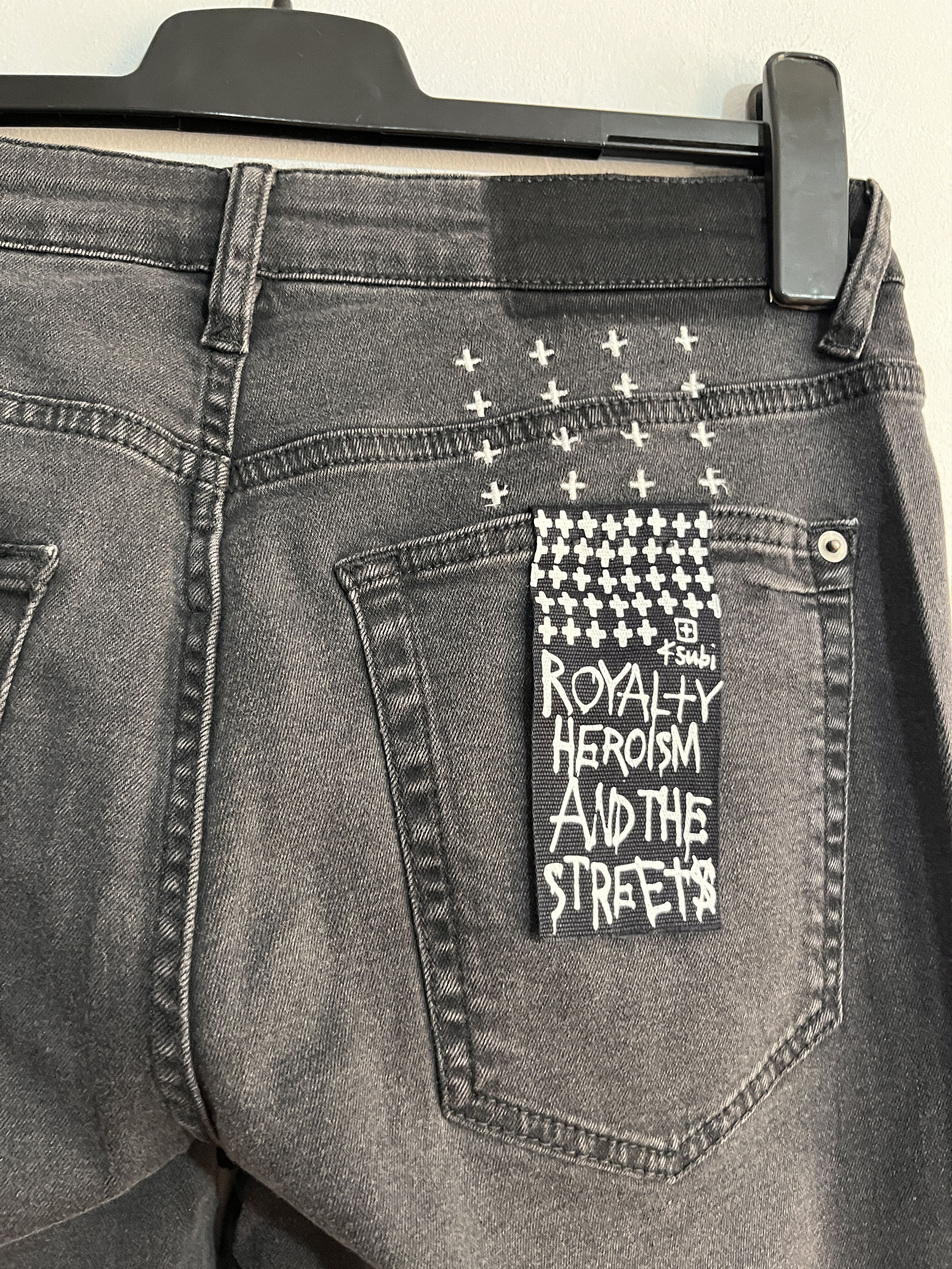 Ksubi van winkle trashed dusted black jeans Size US 32 / EU 48 - 4 Thumbnail