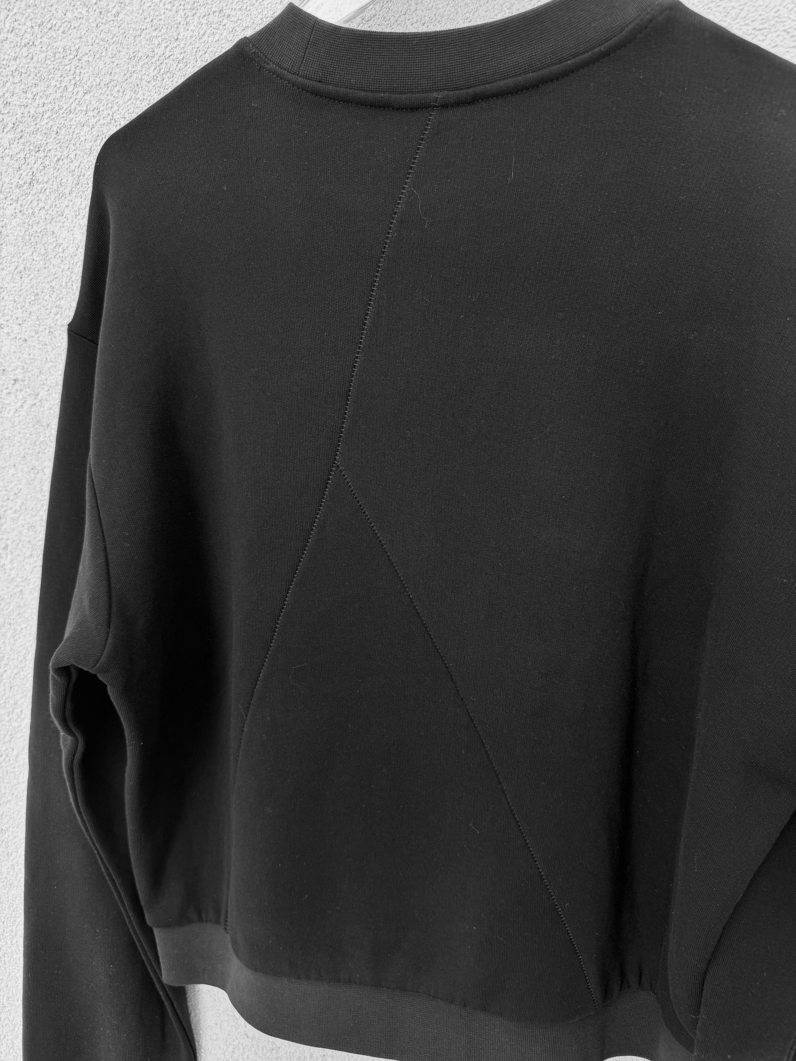 Thom Krom Thom Krom Unisex Black Sweater with white Triangle PRINT S Size S / US 4 / IT 40 - 9 Thumbnail