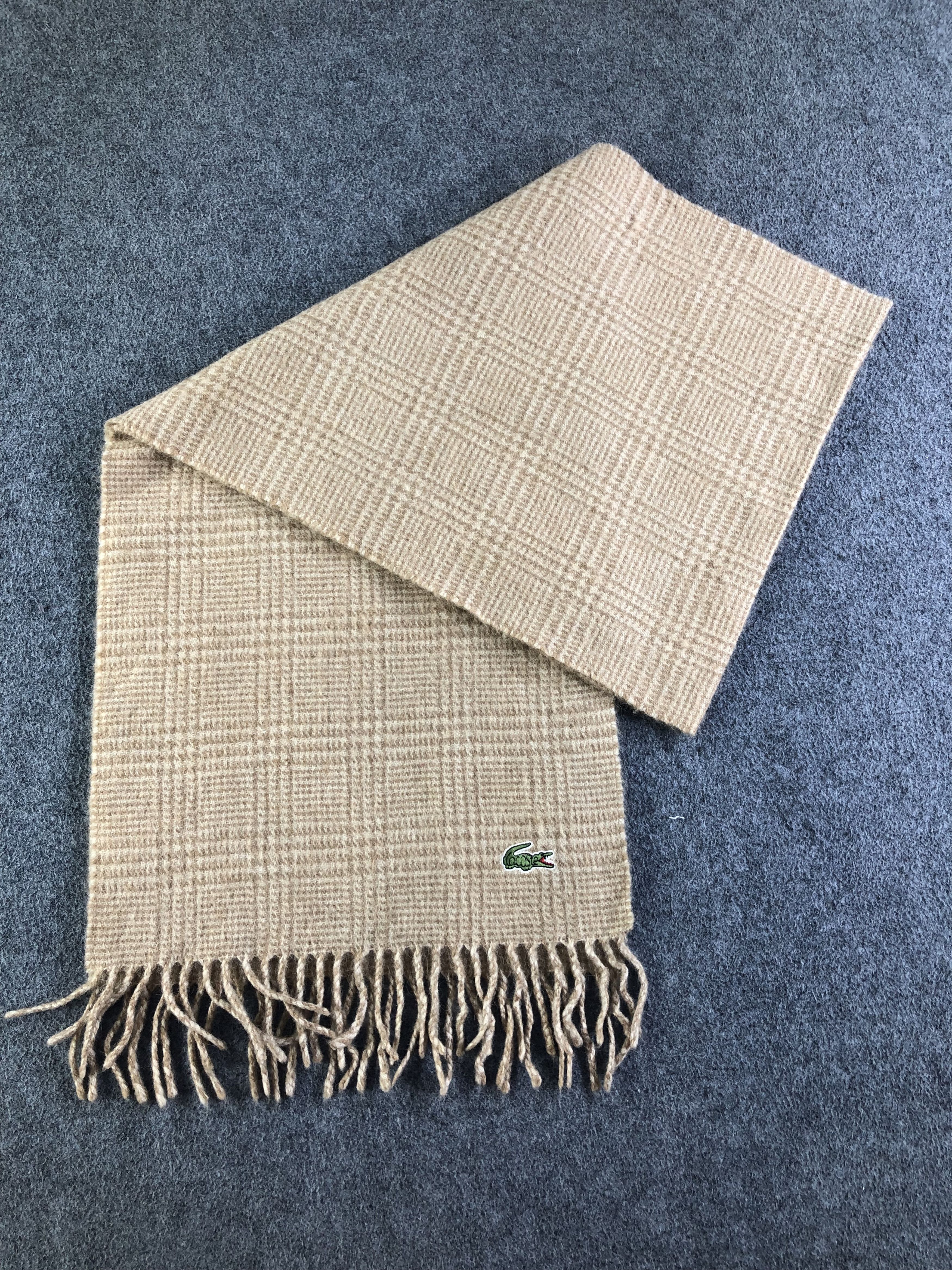 Lacoste La Coste Camel Hair Scarf / Muffler / Neckwear SS1419 Size ONE SIZE - 6 Thumbnail