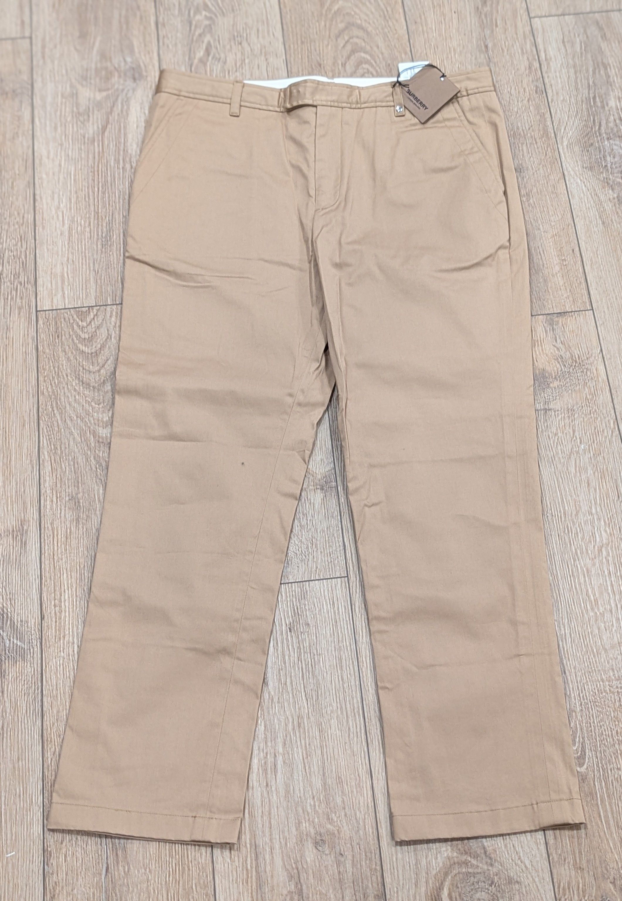 Burberry Burberry Embroidered Logo Tailored Pants Camel 54 US 38 Size US 38 / EU 54 - 1 Thumbnail
