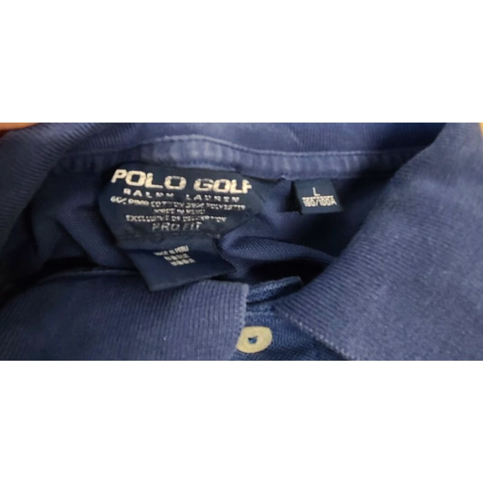 Polo Ralph Lauren VINTAGE Polo Ralph Lauren Golf Shirt Large Blue BIG PONY Mens Polo Shirt Short Sleeve Cotton 100% Regular Size Large Golf Size US L / EU 52-54 / 3 - 3 Thumbnail