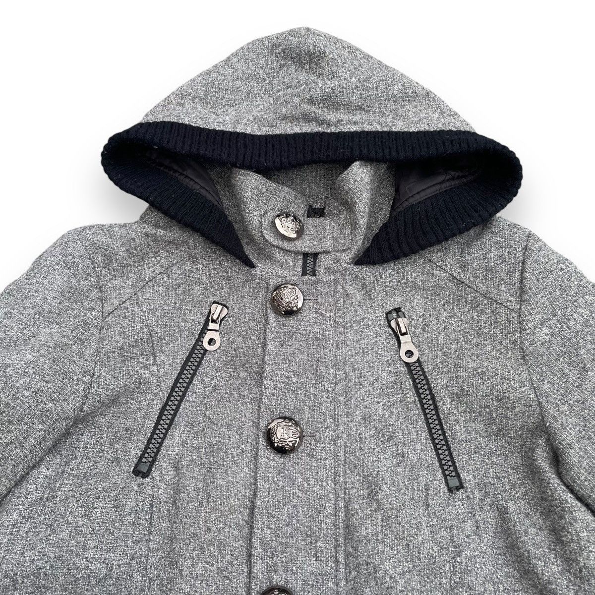 If Six Was Nine 🇯🇵 DIAMOND JULIA MULTIPOCKET PUNK HOODIE PARKA JACKET Size US M / EU 48-50 / 2 - 5 Thumbnail