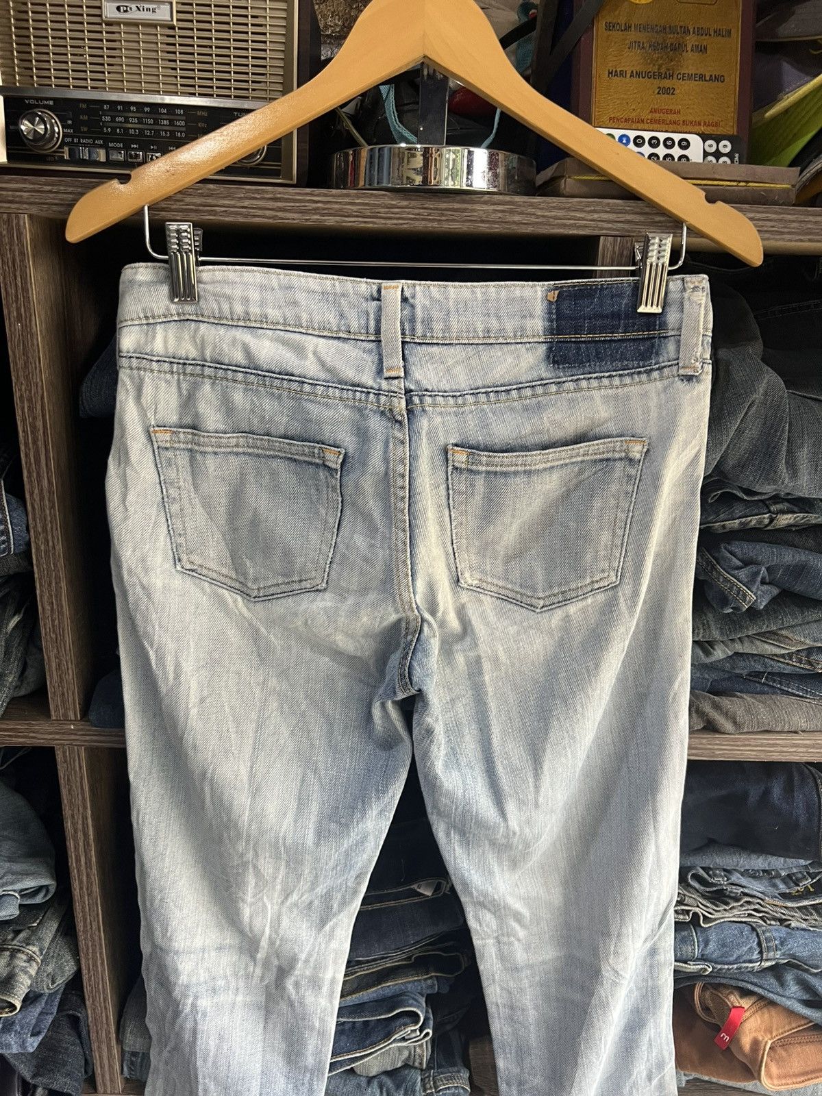 Japanese Brand 🔥Back Number Made in Japan Distressed Denim Size 30" / US 8 / IT 44 - 11 Thumbnail