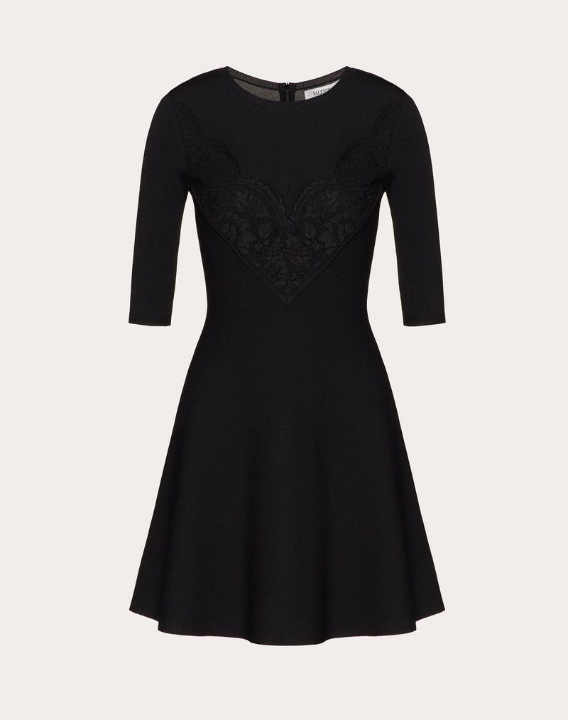 Valentino o1y0326 Mini Dress in Black Size L / US 10 / IT 46 - 1 Thumbnail