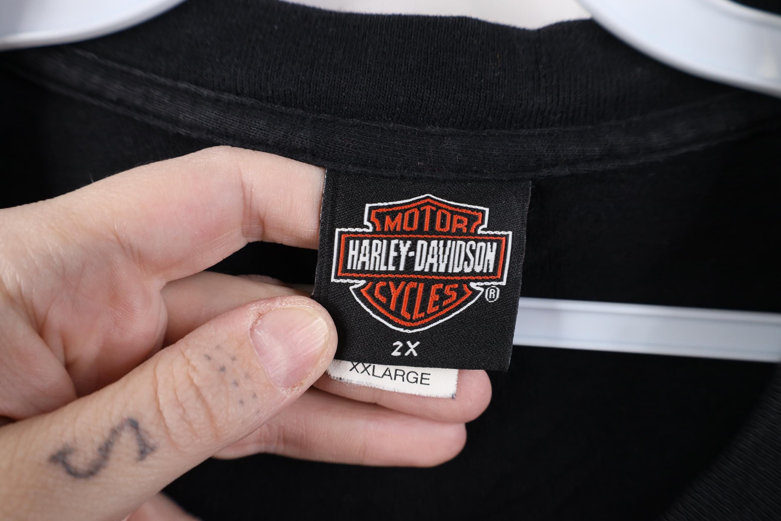 Harley Davidson Vintage Y2K 2003 Harley Davidson Chrome Plate T-Shirt USA Size US XXL / EU 58 / 5 - 8 Thumbnail