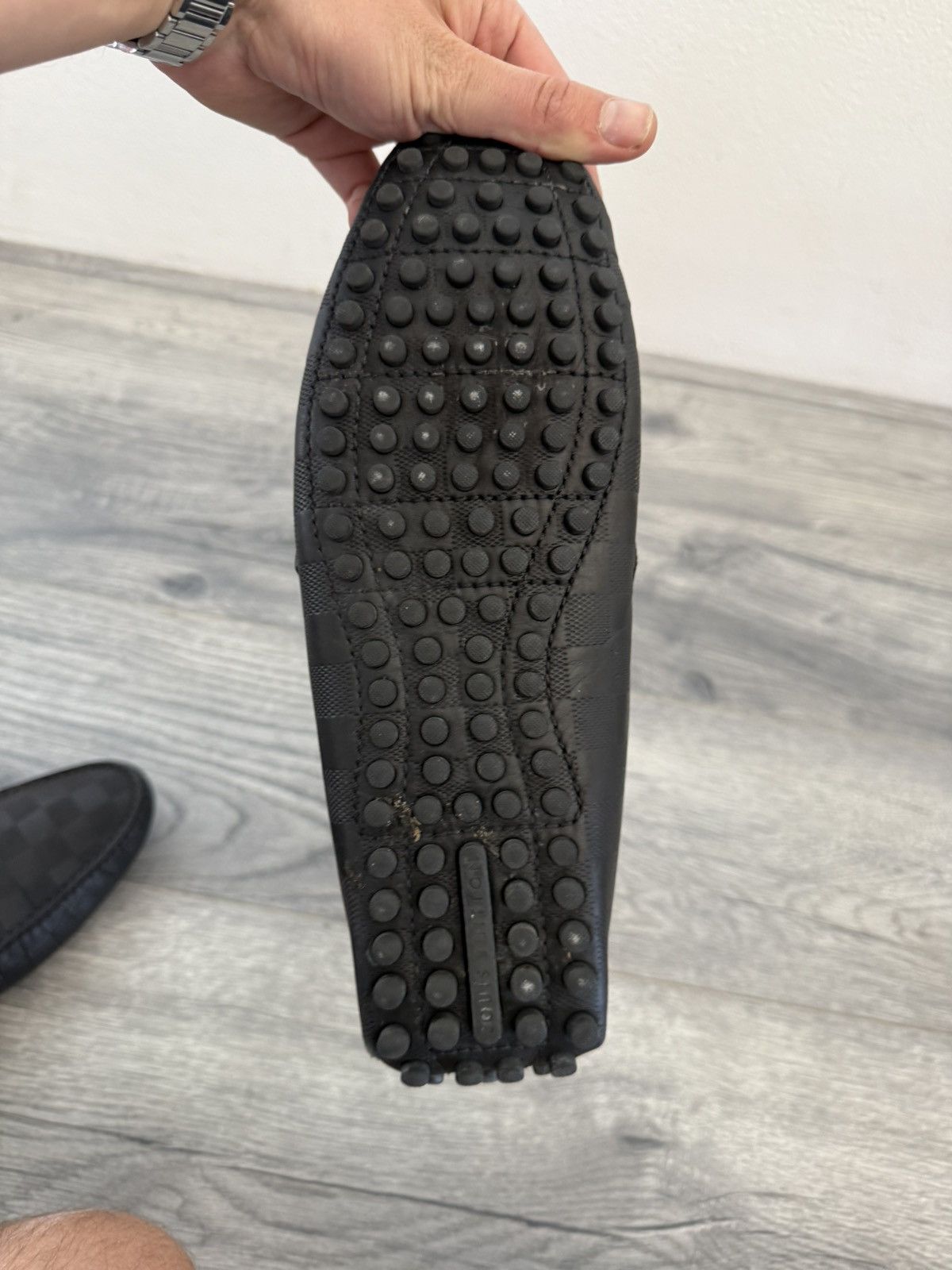 Louis Vuitton Louis Vuitton Damier Loafers with Silver LV Bit Size US 9 / EU 42 - 8 Thumbnail