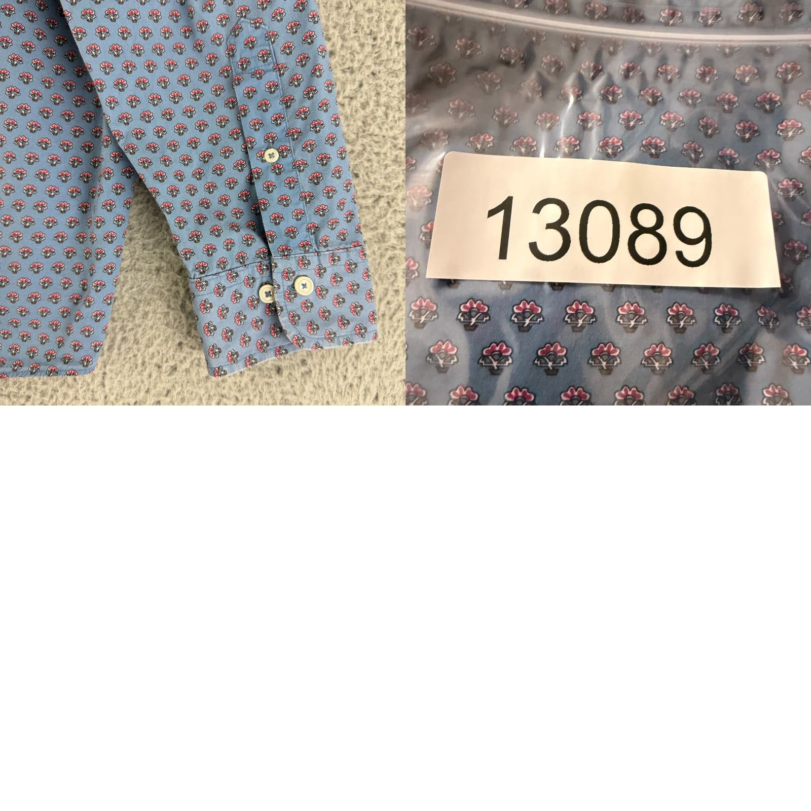 Brooks Brothers Brooks Brothers Regent Fit Button-Down Shirt Men XL Blue Floral Long Sleeve Size US XL / EU 56 / 4 - 9 Thumbnail