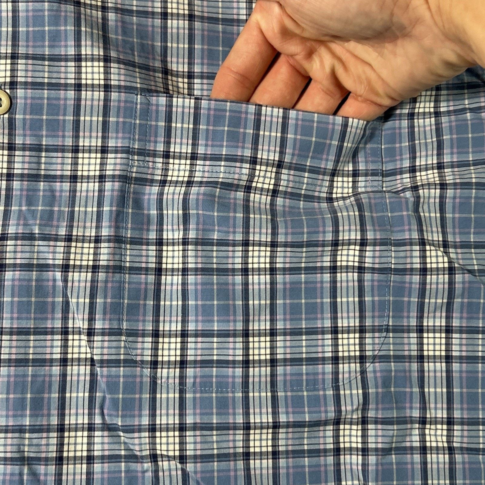 Peter Millar Peter Millar Canal Poplin Shirt Large Long Sleeve Button Up Size US L / EU 52-54 / 3 - 7 Thumbnail