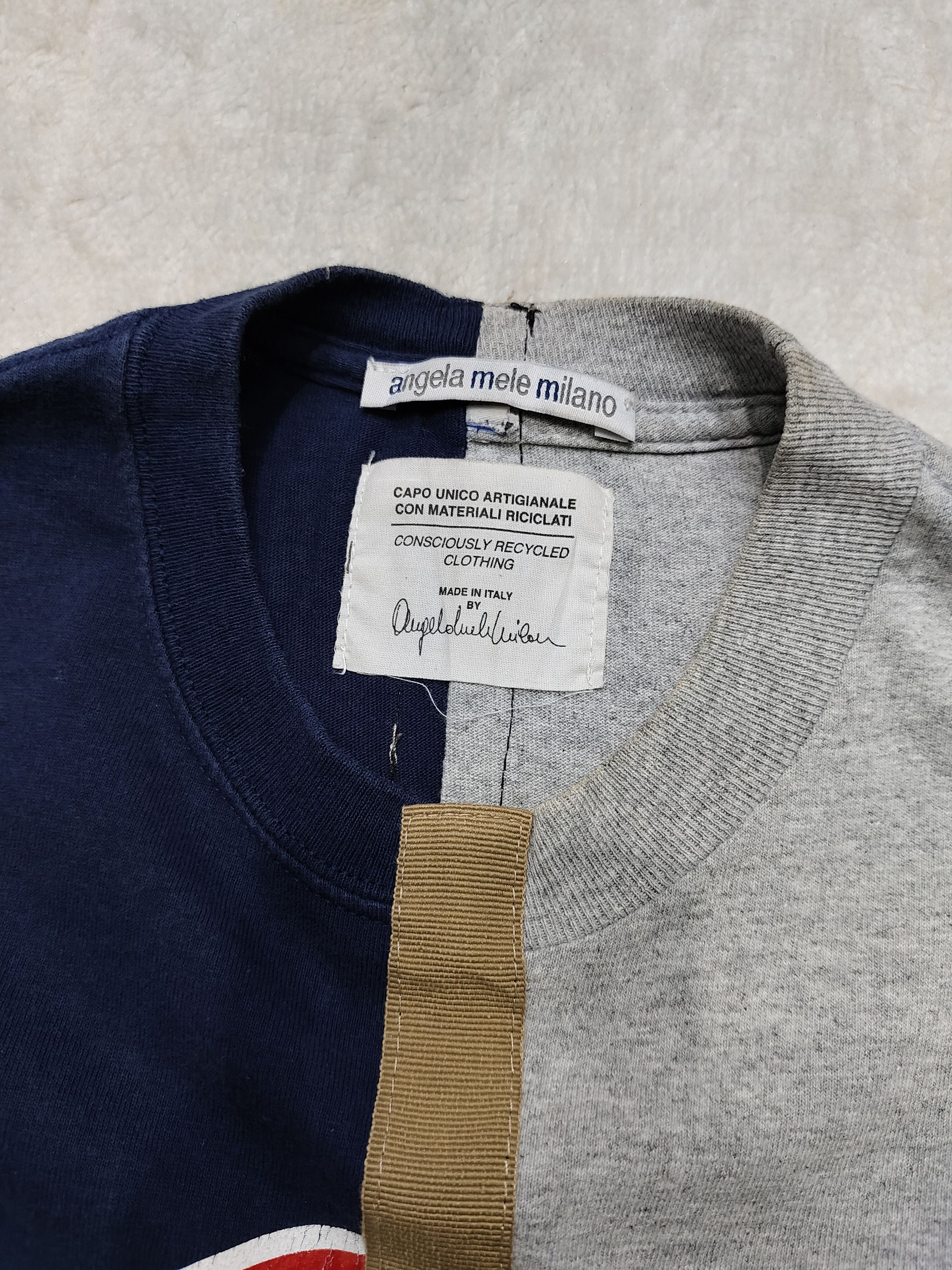 Seditionaries Angela Mele Milano- One of One Reworked Split Graphic Tee Size US M / EU 48-50 / 2 - 5 Thumbnail