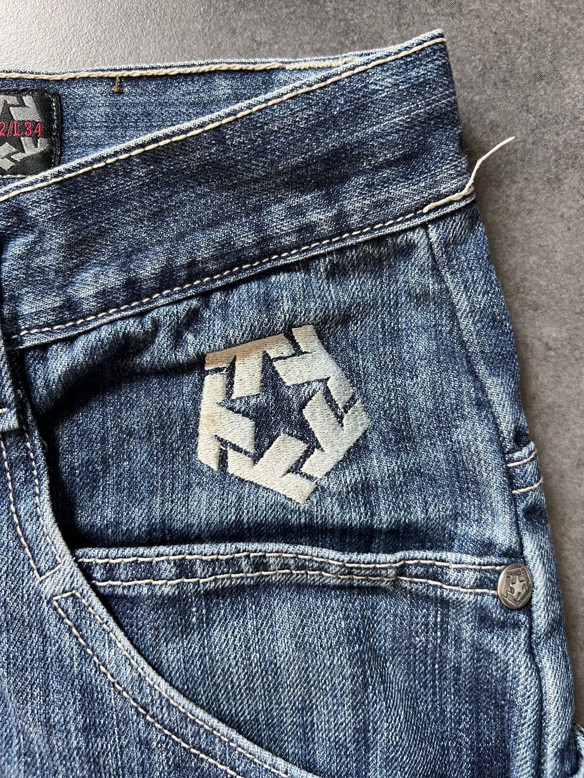 Tribal Streetwear Vintage TrIbal Embroidered Logo Denim Jeans Y2k Streetwear Size US 30 / EU 46 - 10 Thumbnail