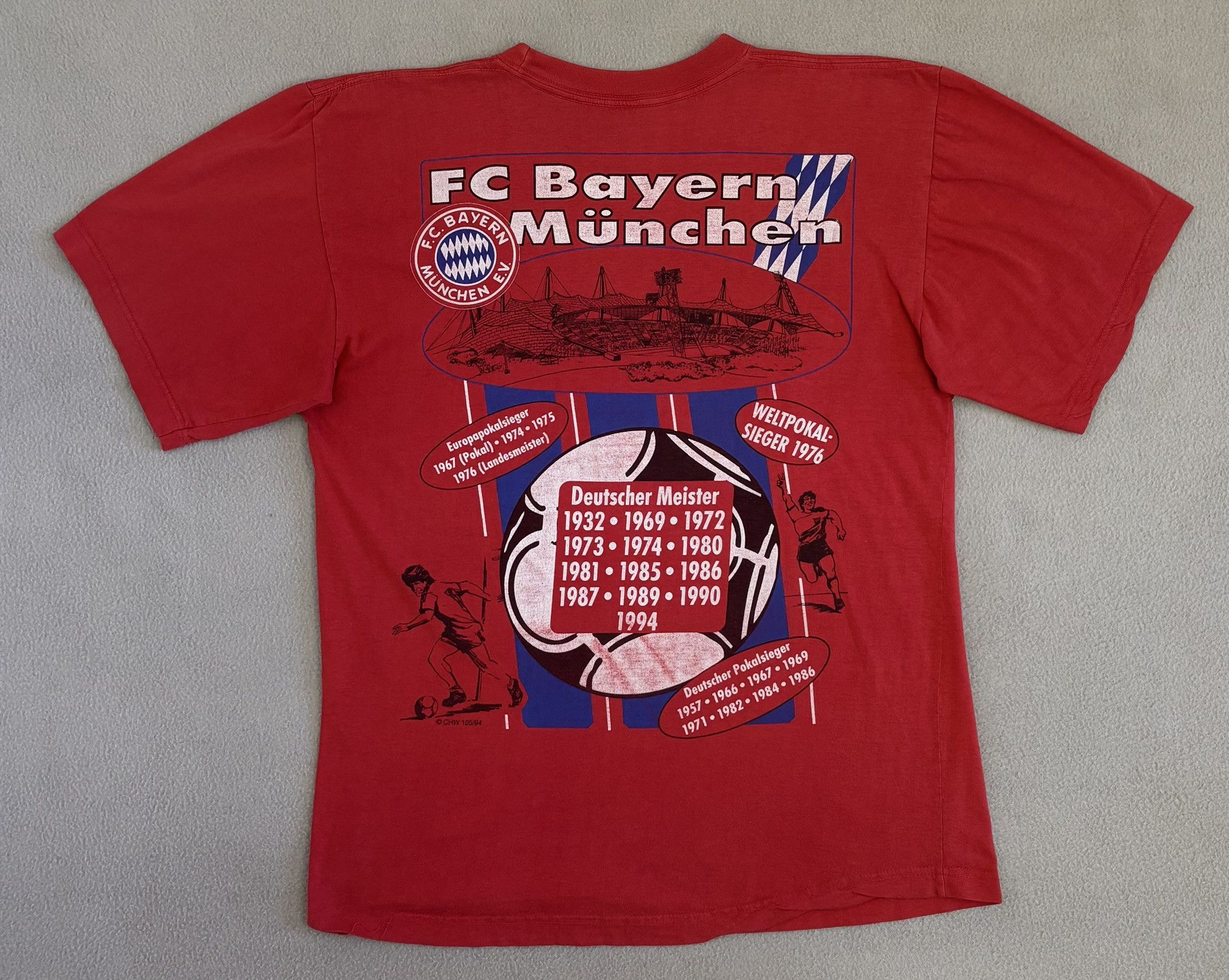 Vintage Bayern Munich Championship 1994 T-Shirt Size L Size US L / EU 52-54 / 3 - 12 Thumbnail