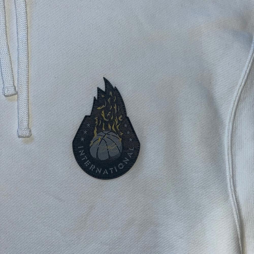 Designer Nike Air Jordan AJ 4 Legacy Pullover White Hoodie Sample Size US M / EU 48-50 / 2 - 6 Thumbnail