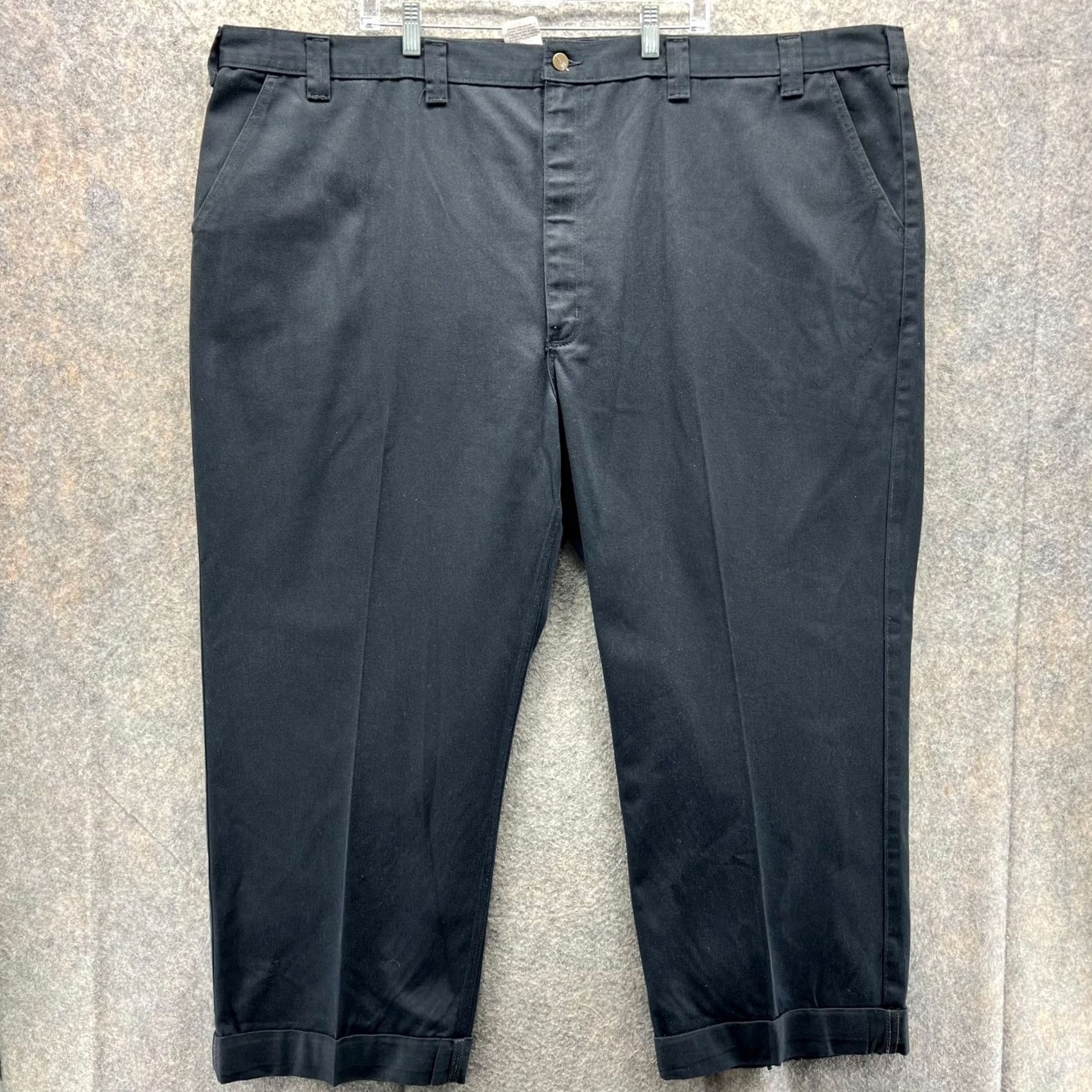 Carhartt Carhartt Pants Mens 54x32 Black Twill Relaxed Straight Chino Workwear Baggy USA Black 54x32 Mens Size US 38 / EU 54 - 2 Thumbnail