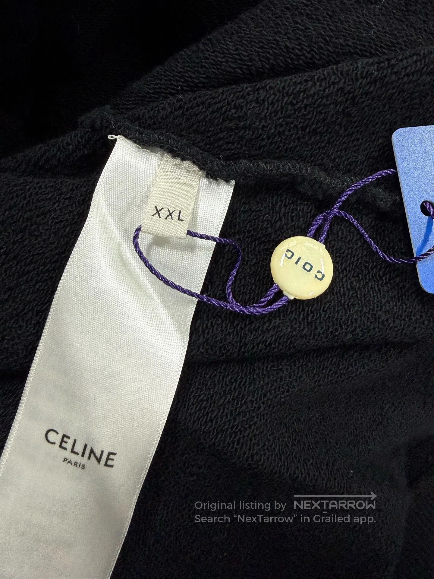 Celine CELINE SS22 Cosmic Cruiser Logo Stud Hoodie. Size US XXL / EU 58 / 5 - 4 Thumbnail