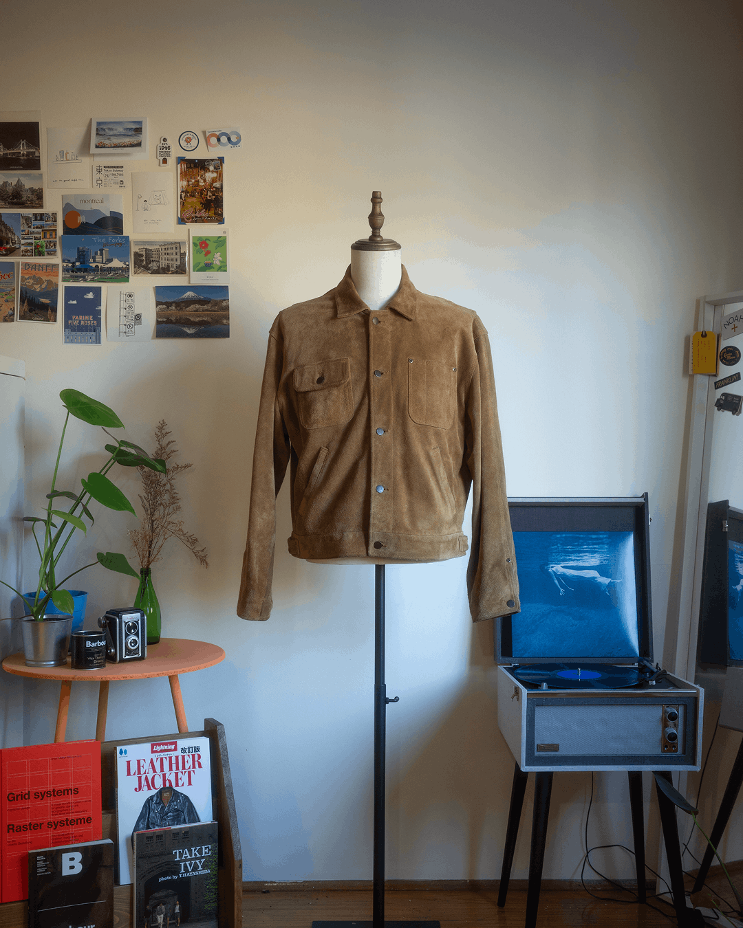Polo Ralph Lauren 80s Dungarees Suede Jacket Size US M / EU 48-50 / 2 - 2 Thumbnail