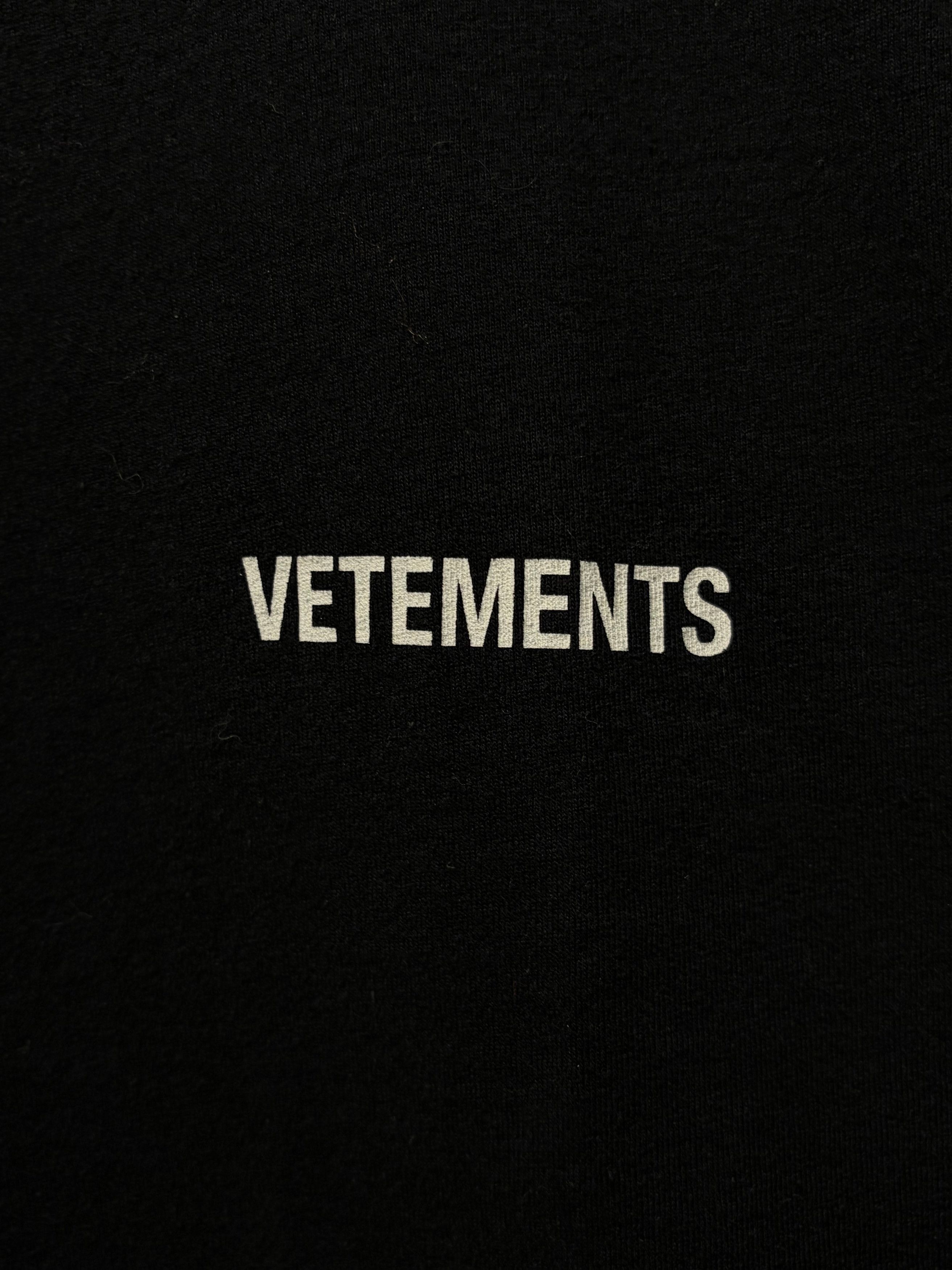 Vetements AW2021 Vetements ‘Basic Logo’ Black T-Shirt Size US M / EU 48-50 / 2 - 2 Thumbnail