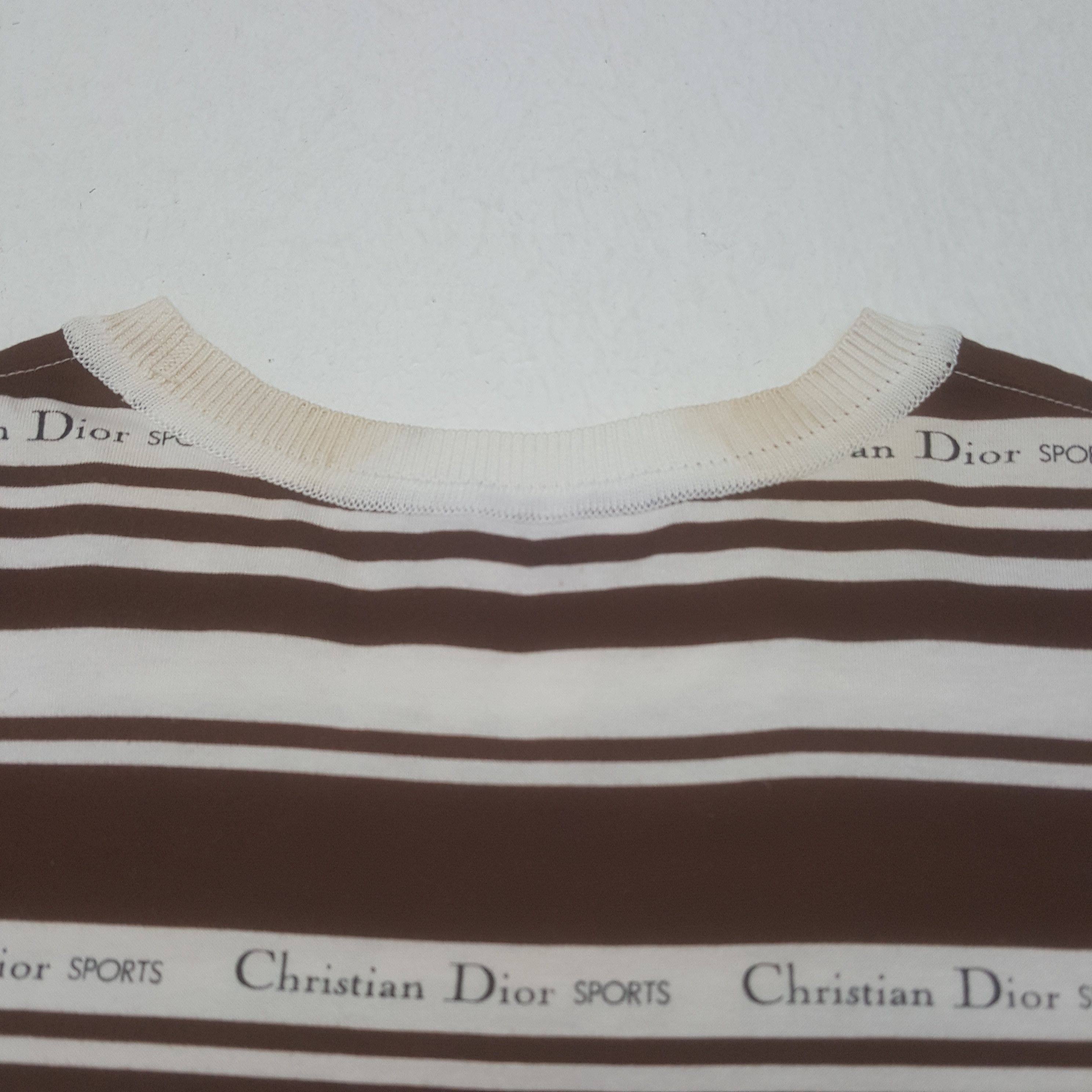 Christian Dior Monsieur × Vintage Vintage Christian Dior Italian Designer Stripe Tshirt Size US S / EU 44-46 / 1 - 9 Thumbnail