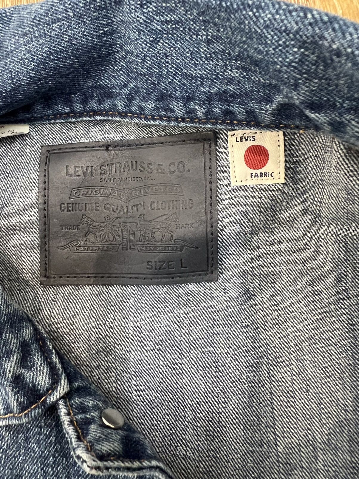 Levi's Levis made & crafted cropped trucker denim jacket Size US L / EU 52-54 / 3 - 3 Thumbnail