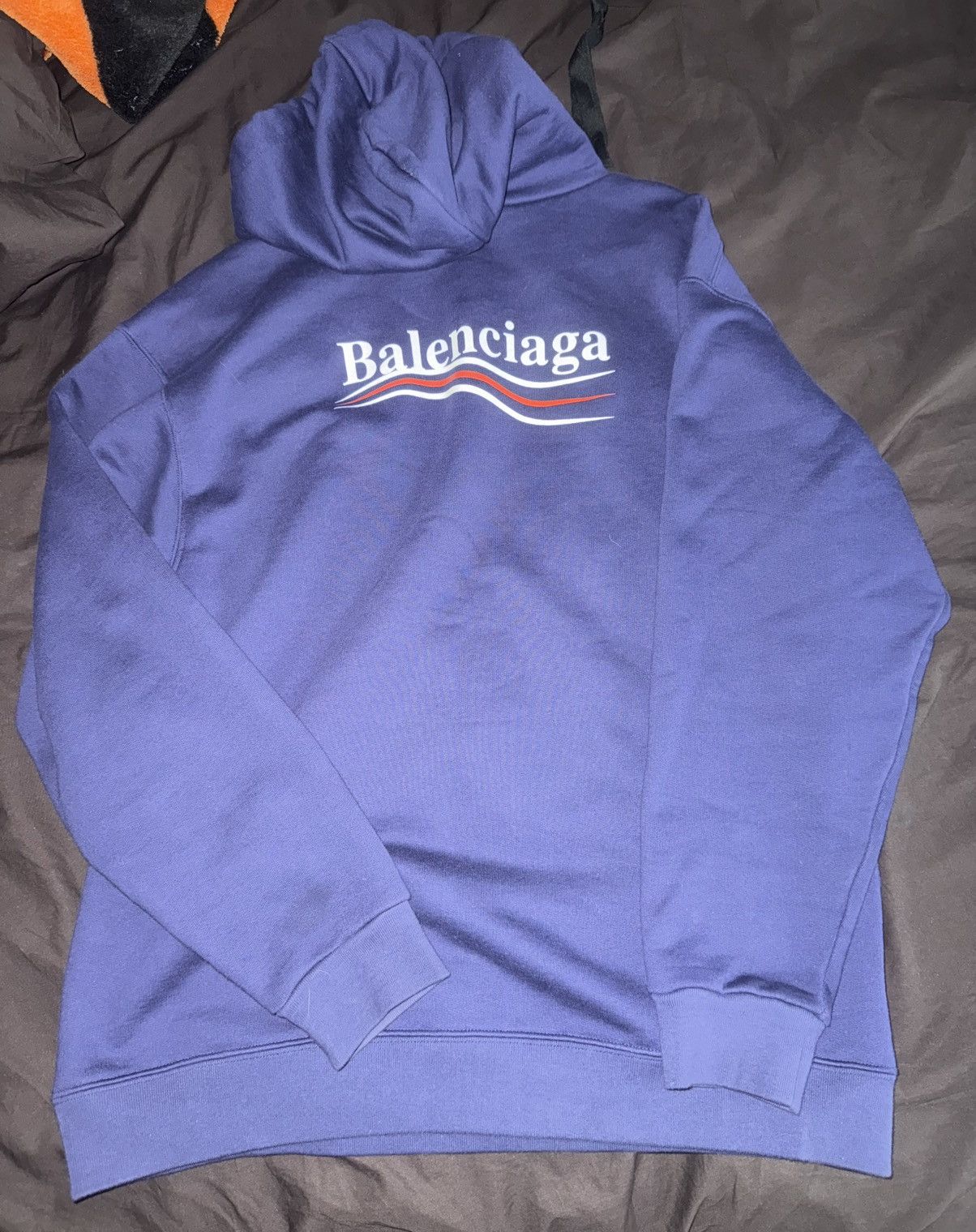 Balenciaga Balenciaga Blue Political Campaign Hoodie Size US XS / EU 42 / 0 - 6 Thumbnail