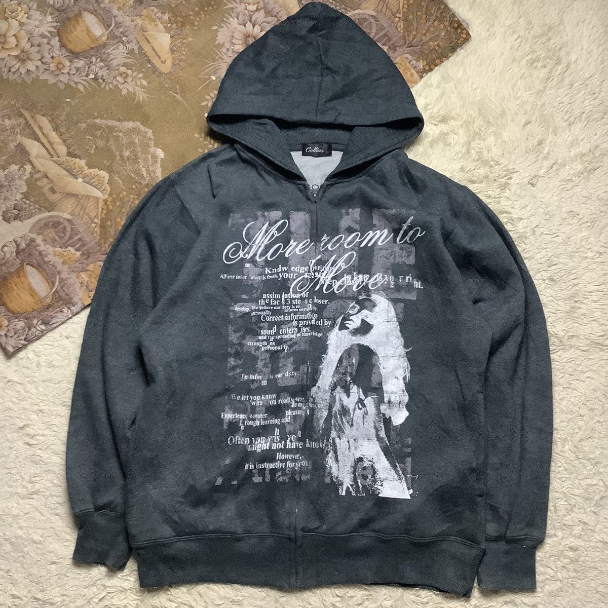 14th Addiction × Hysteric Glamour × If Six Was Nine 2000's More Room to Move Collins Hoodie Poem Style Size US L / EU 52-54 / 3 - 1 Thumbnail