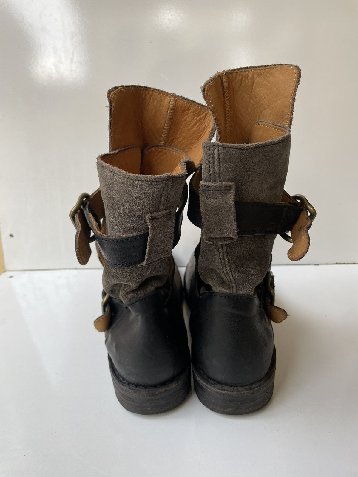 Fiorentini + Baker Fiorentini + Baker Eternity Gray Leather Women Boots EUR 36 Size US 6 / IT 36 - 8 Thumbnail
