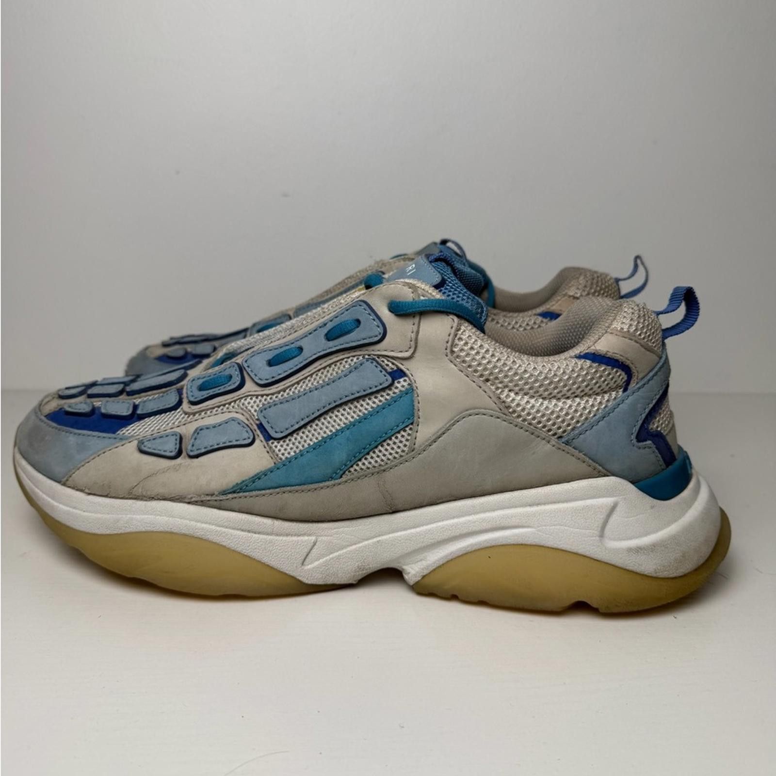 Amiri Amiri Bone Runner Sneakers Men’s SZ 46 US 13 Blue White Gum Size US 13 / EU 46 - 3 Thumbnail